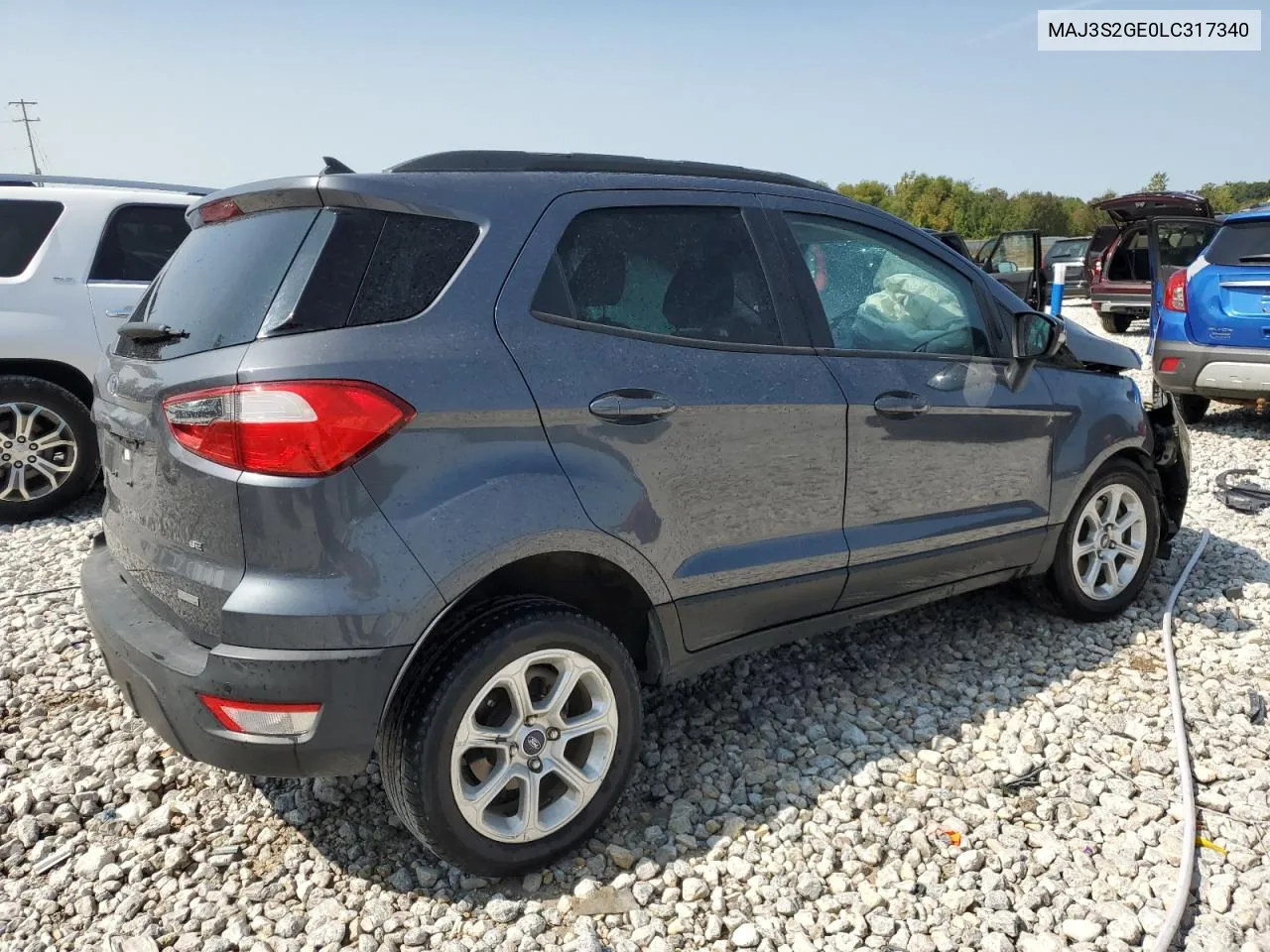 2020 Ford Ecosport Se VIN: MAJ3S2GE0LC317340 Lot: 70382124