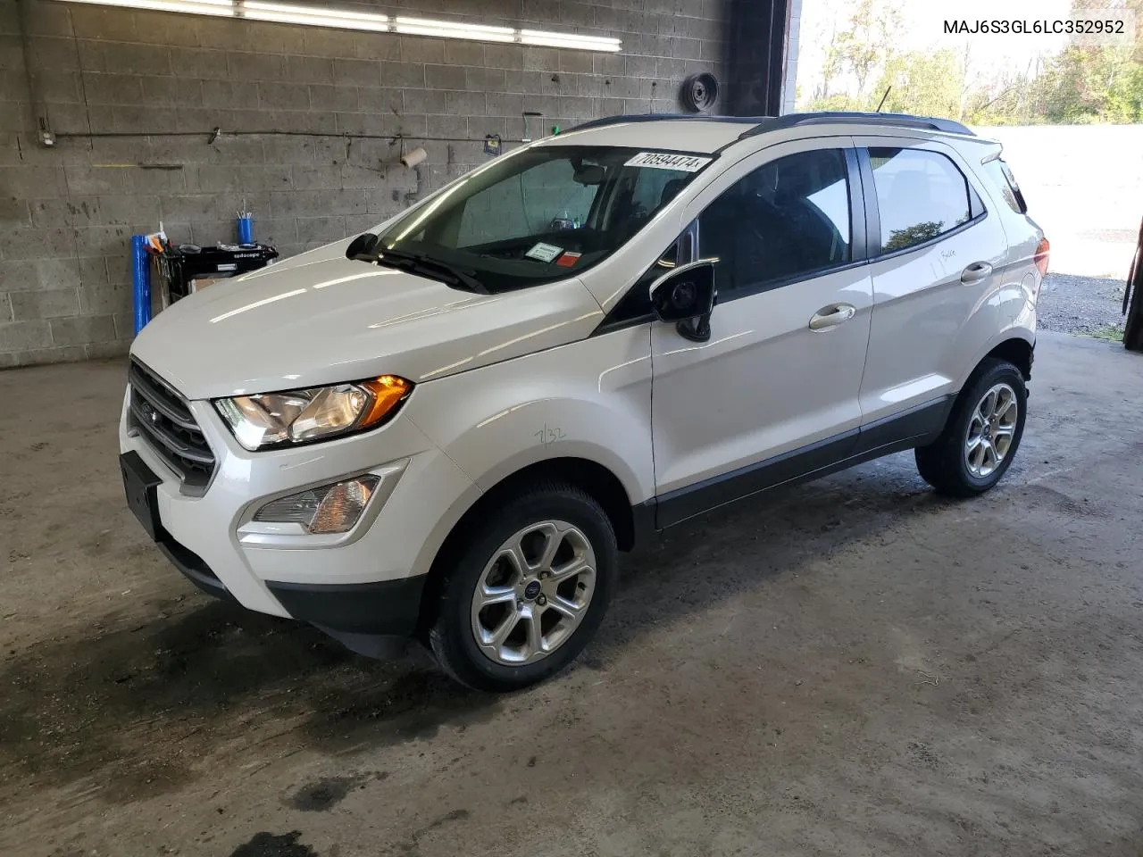 MAJ6S3GL6LC352952 2020 Ford Ecosport Se