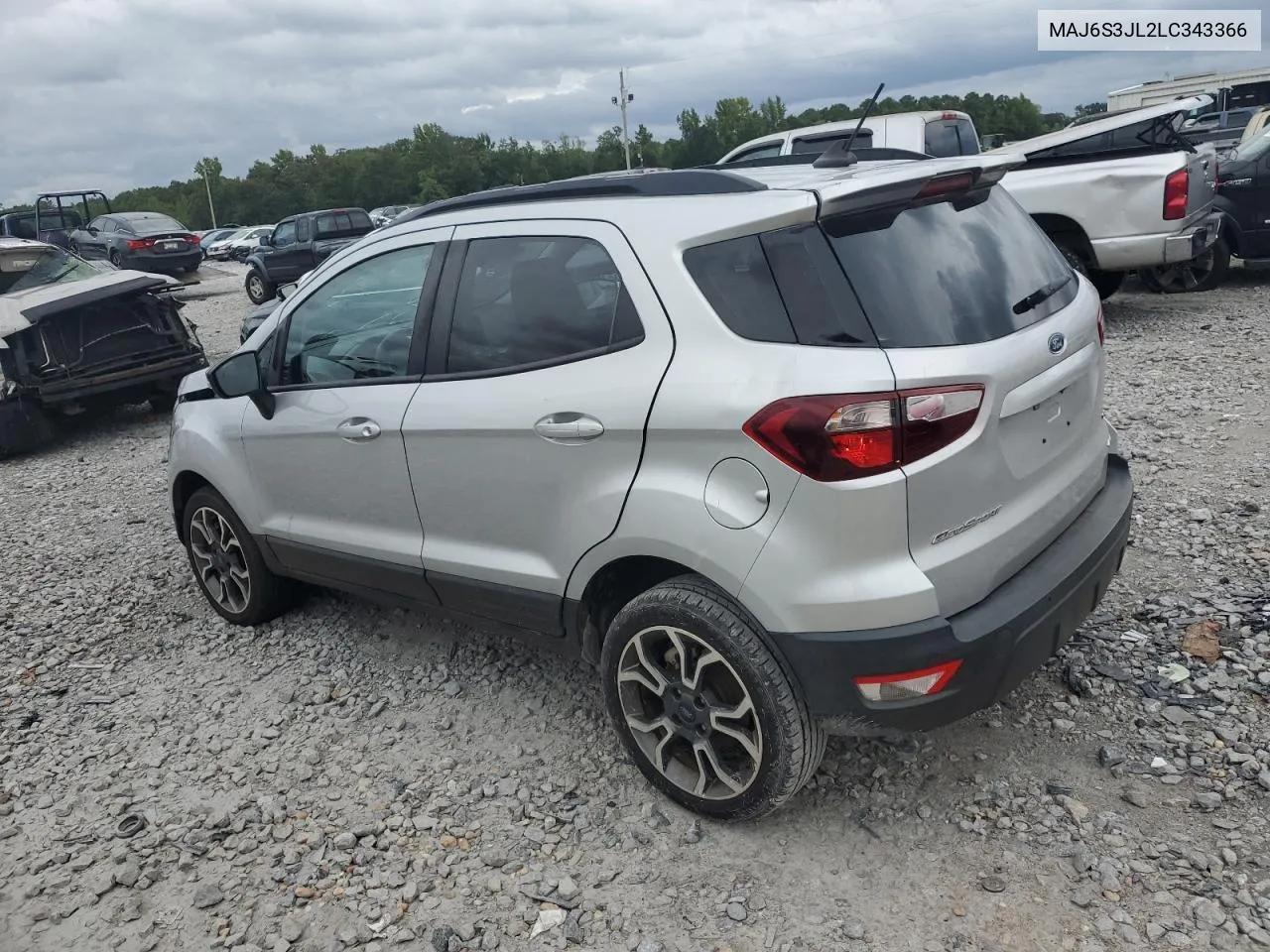 2020 Ford Ecosport Ses VIN: MAJ6S3JL2LC343366 Lot: 70800144