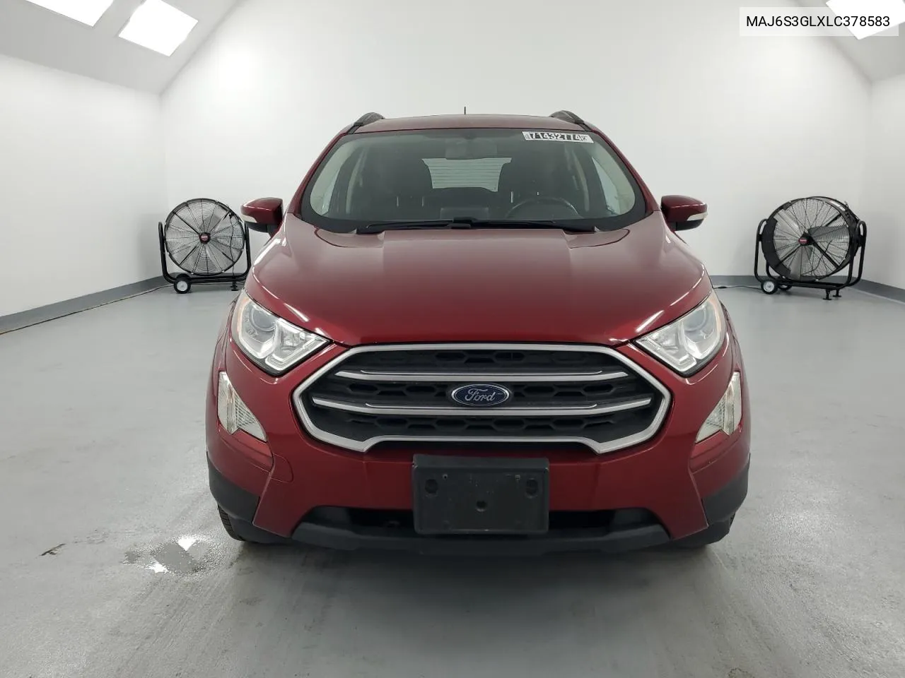 2020 Ford Ecosport Se VIN: MAJ6S3GLXLC378583 Lot: 71432774