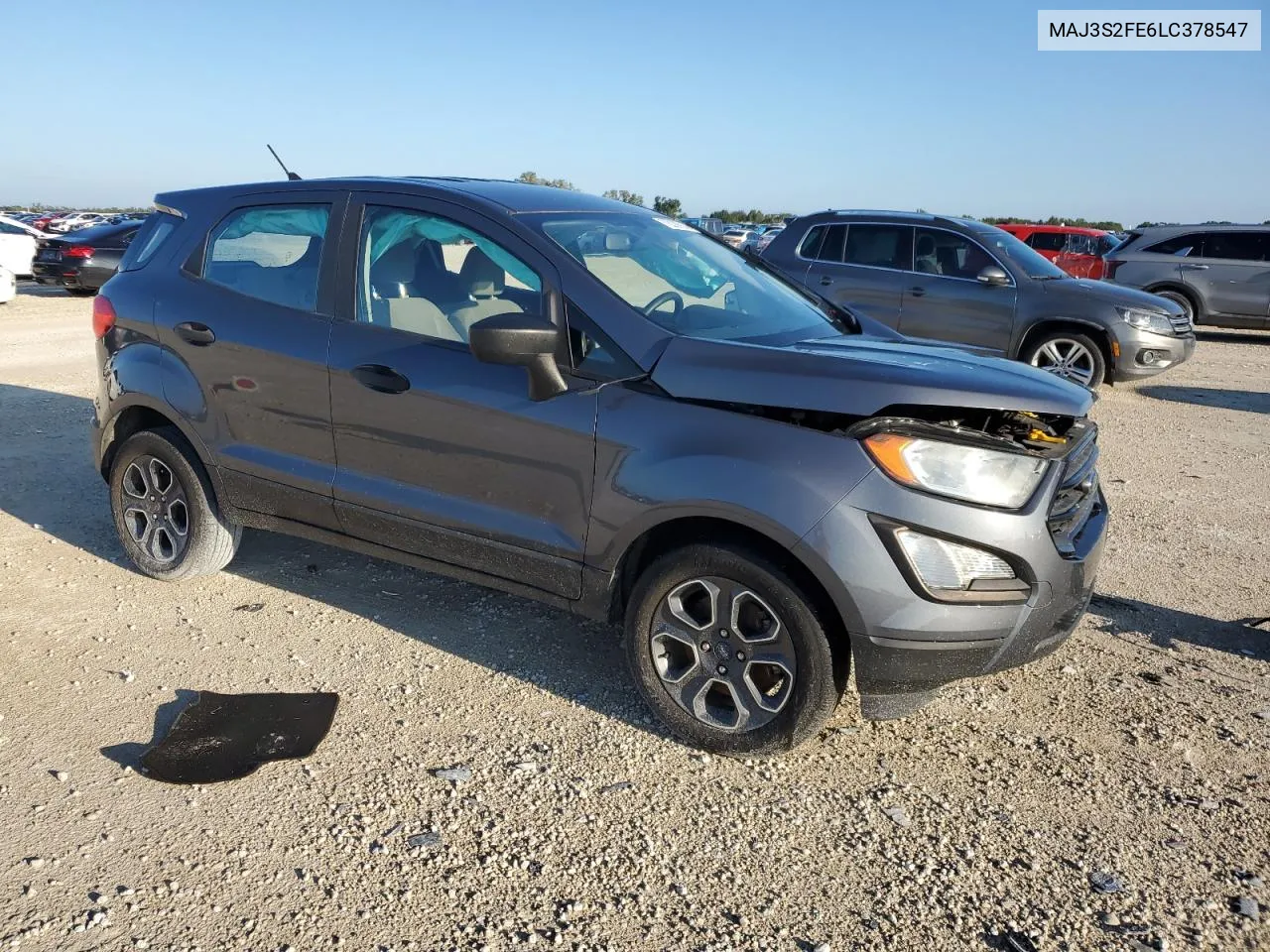 2020 Ford Ecosport S VIN: MAJ3S2FE6LC378547 Lot: 72029914