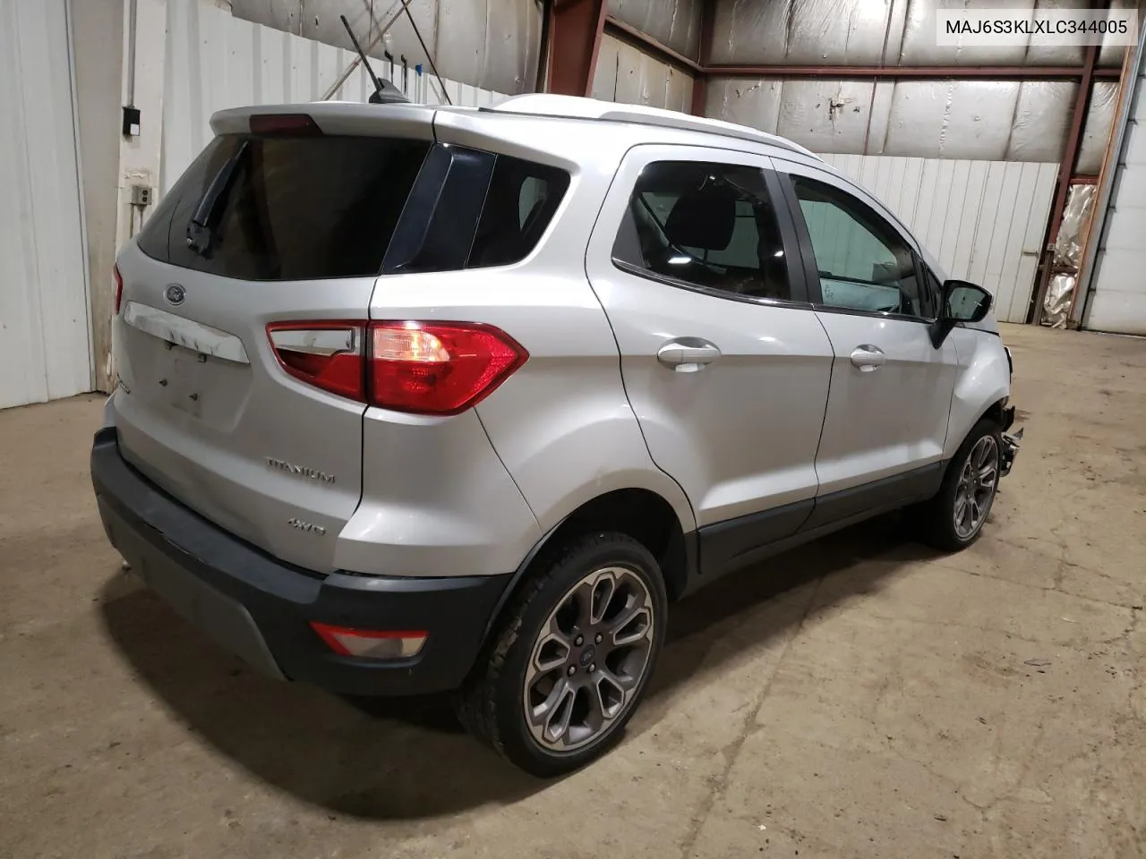 2020 Ford Ecosport Titanium VIN: MAJ6S3KLXLC344005 Lot: 72095124