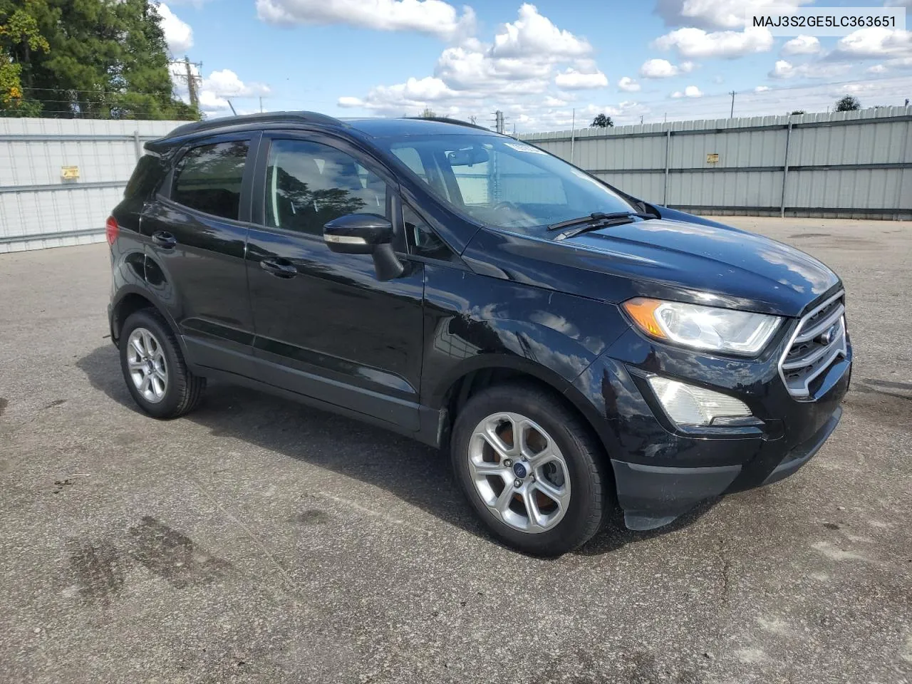 2020 Ford Ecosport Se VIN: MAJ3S2GE5LC363651 Lot: 72978704