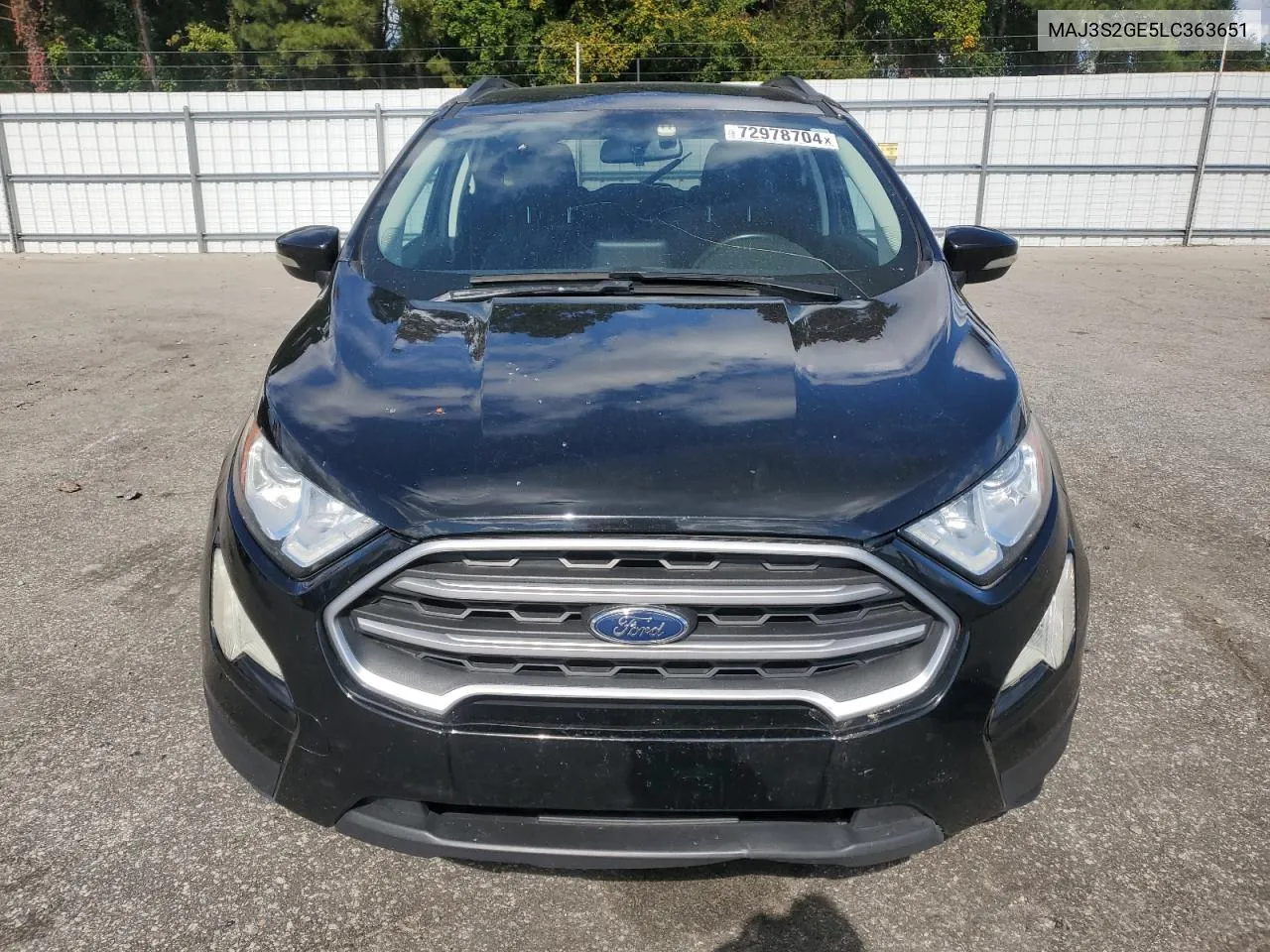 2020 Ford Ecosport Se VIN: MAJ3S2GE5LC363651 Lot: 72978704