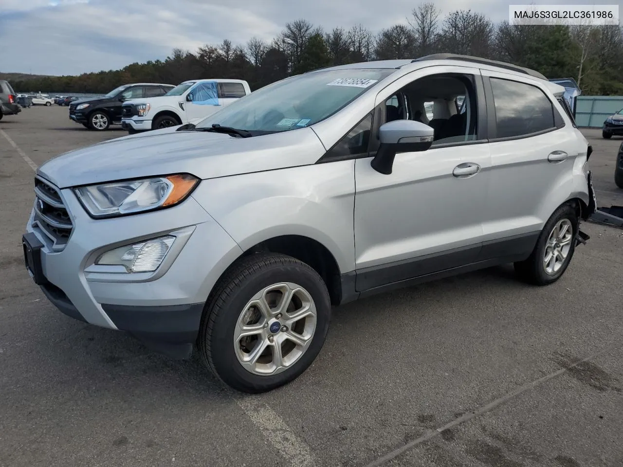 2020 Ford Ecosport Se VIN: MAJ6S3GL2LC361986 Lot: 73678854