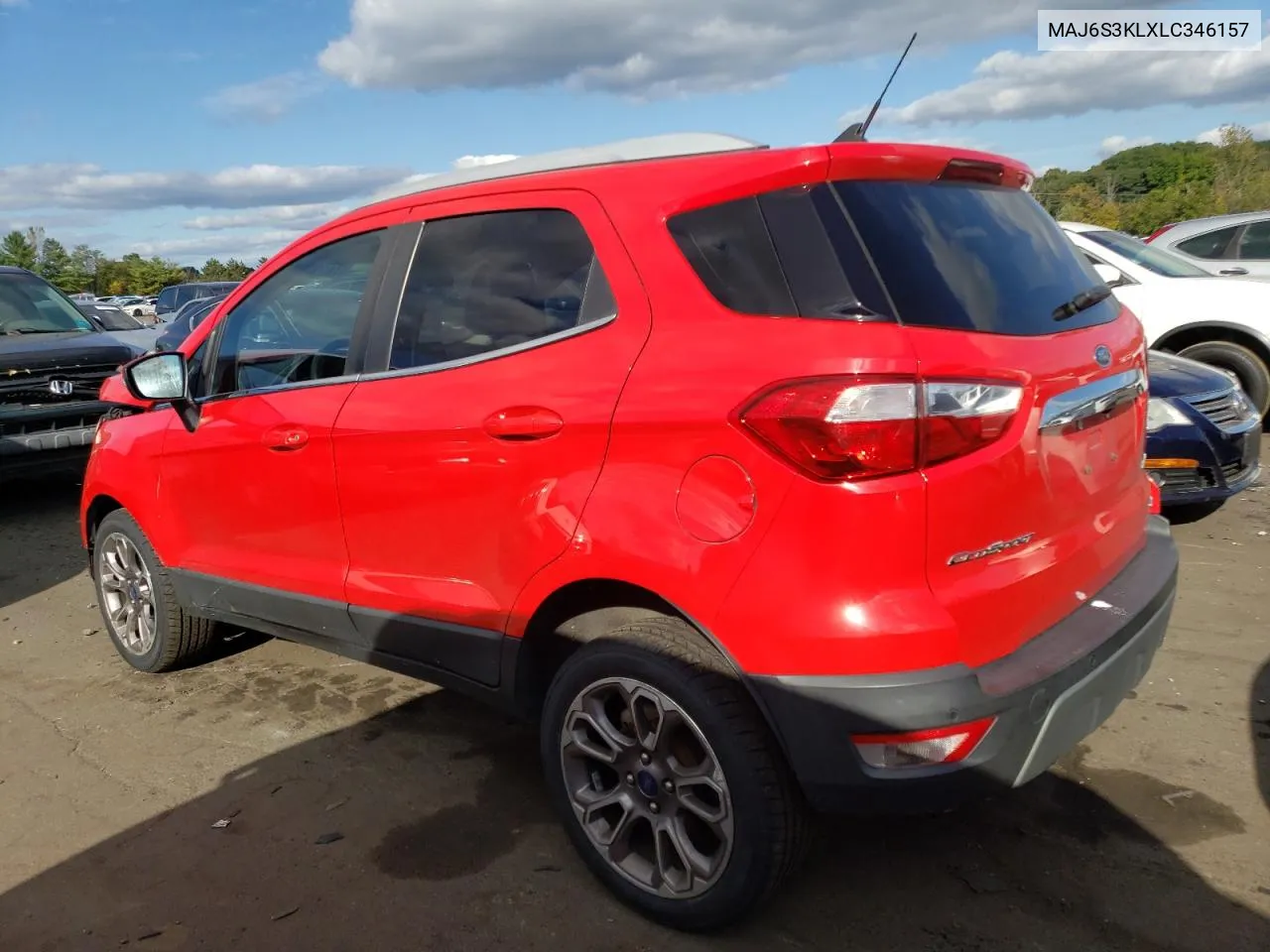 2020 Ford Ecosport Titanium VIN: MAJ6S3KLXLC346157 Lot: 74007824