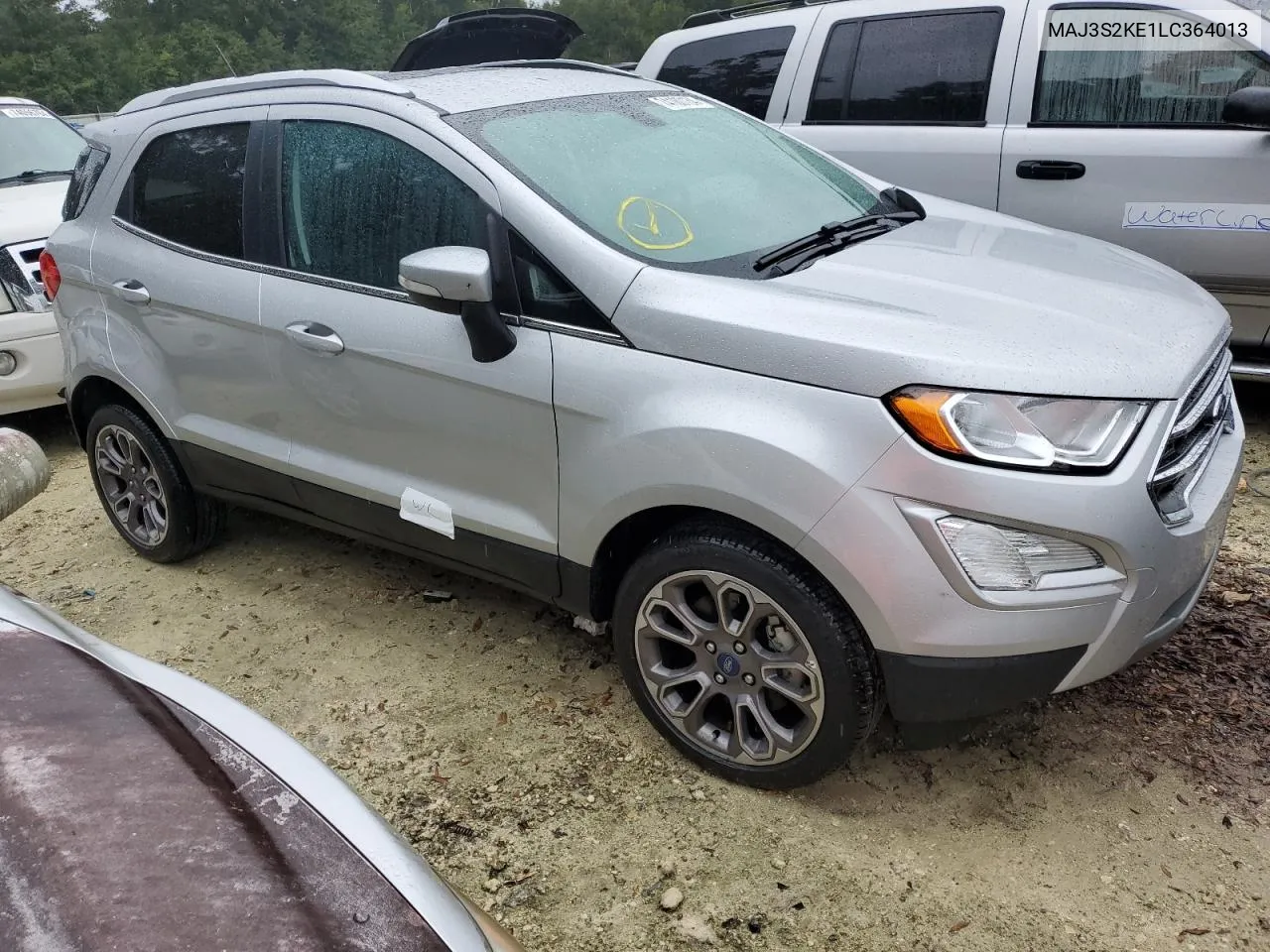 2020 Ford Ecosport Titanium VIN: MAJ3S2KE1LC364013 Lot: 74180134