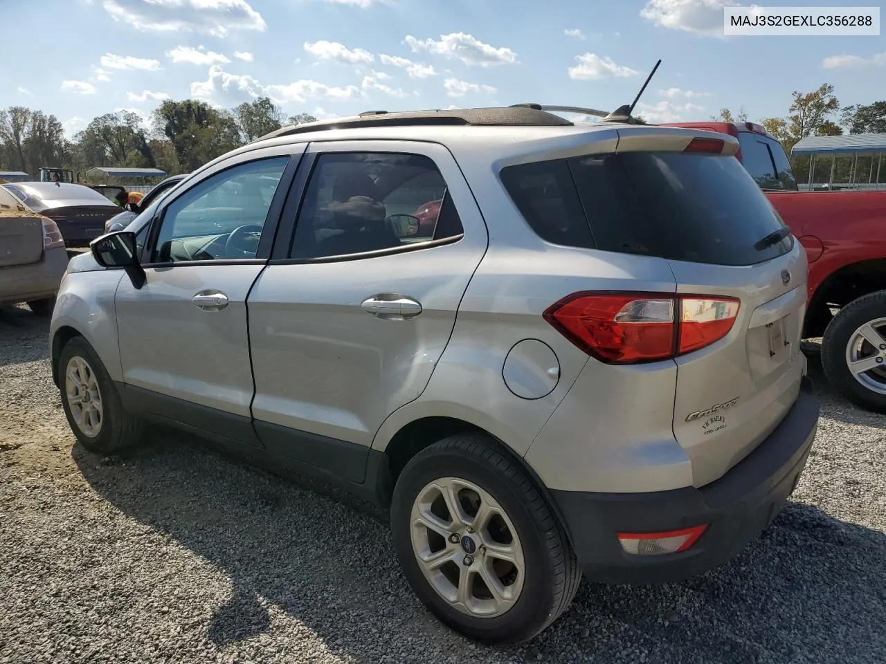 2020 Ford Ecosport Se VIN: MAJ3S2GEXLC356288 Lot: 74473044