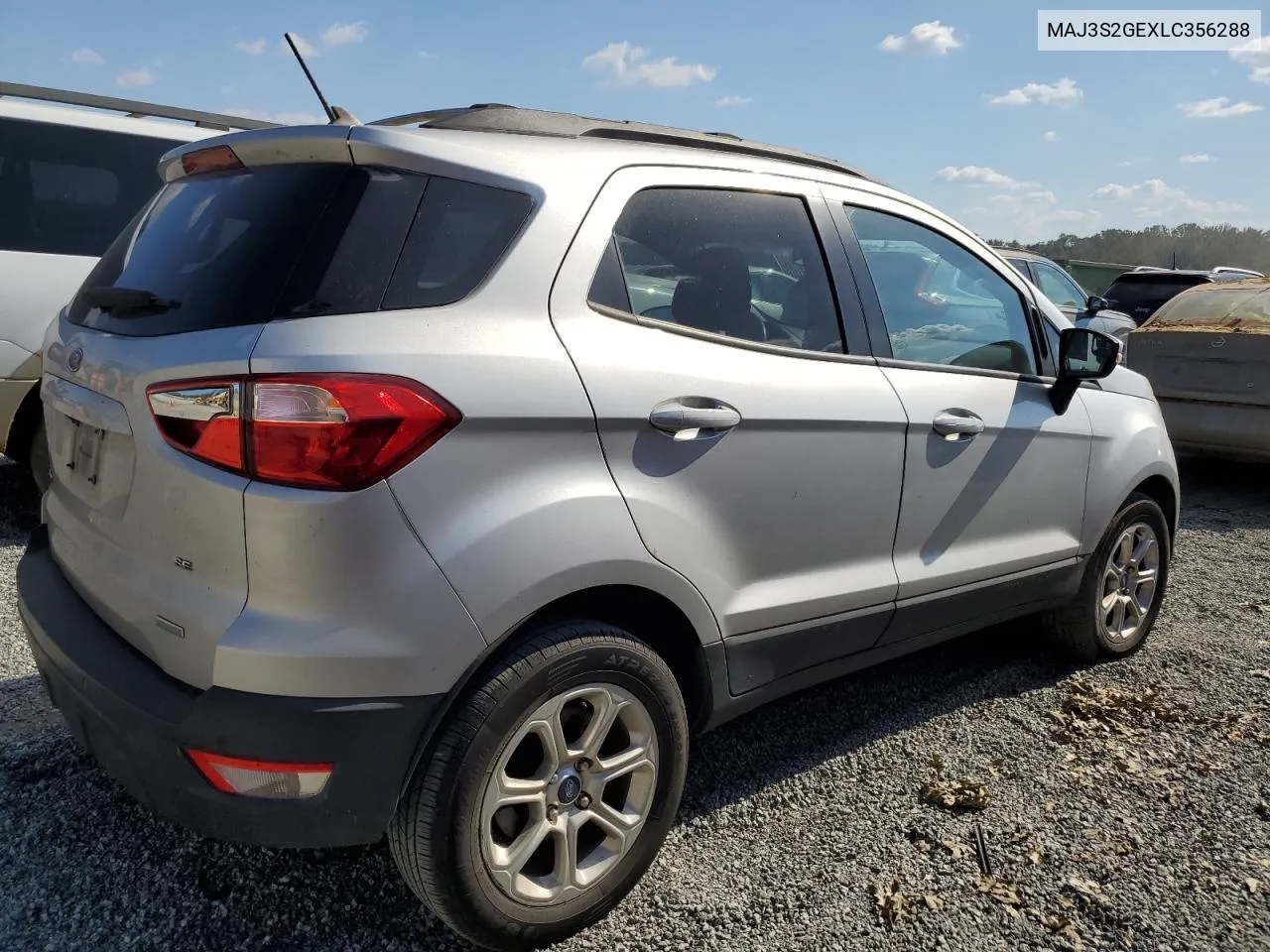 2020 Ford Ecosport Se VIN: MAJ3S2GEXLC356288 Lot: 74473044