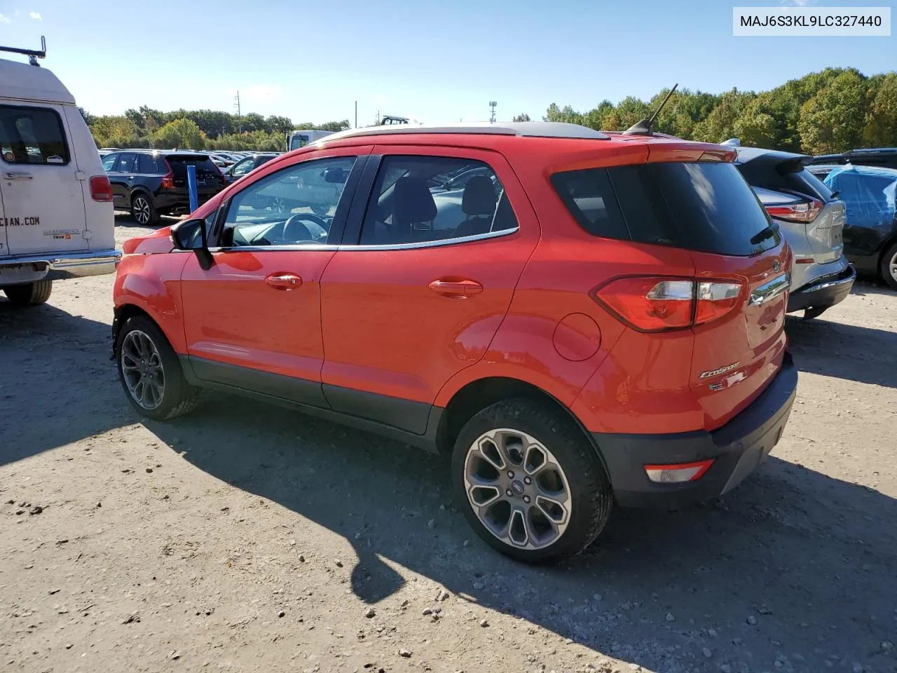 2020 Ford Ecosport Titanium VIN: MAJ6S3KL9LC327440 Lot: 74504614