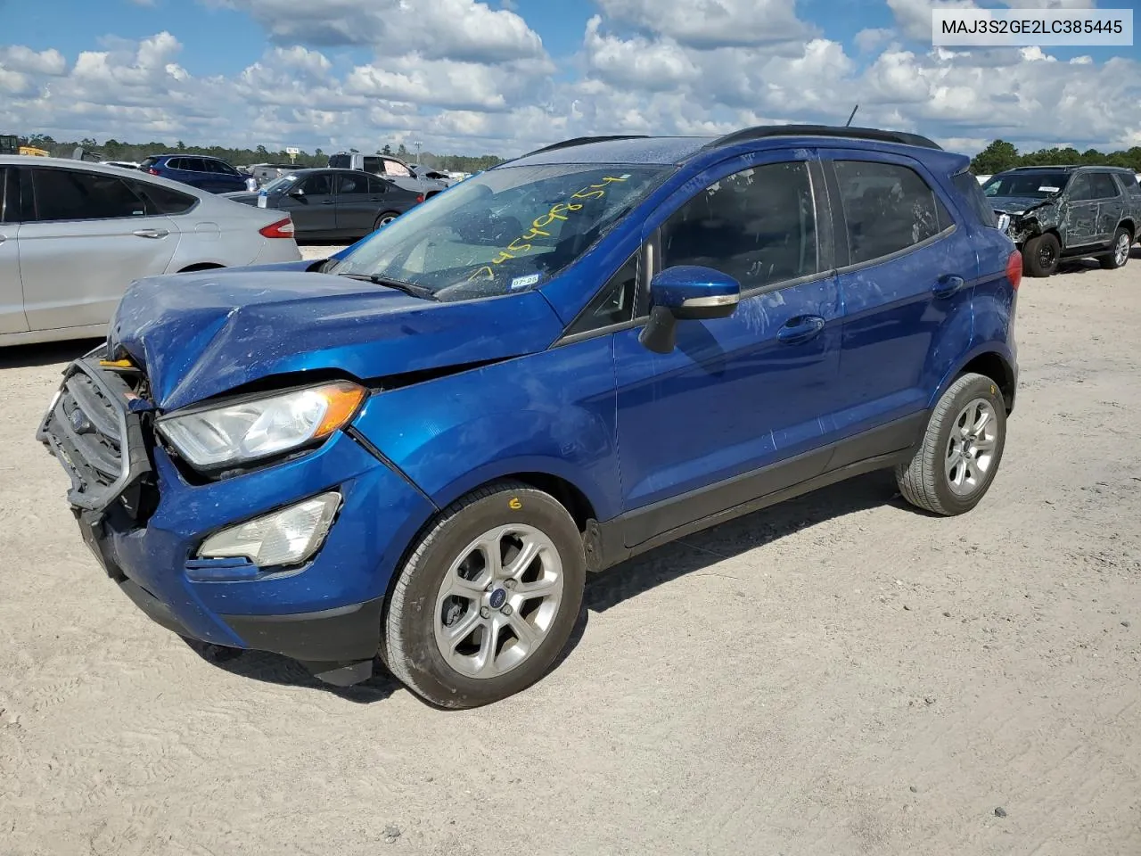 2020 Ford Ecosport Se VIN: MAJ3S2GE2LC385445 Lot: 74549854