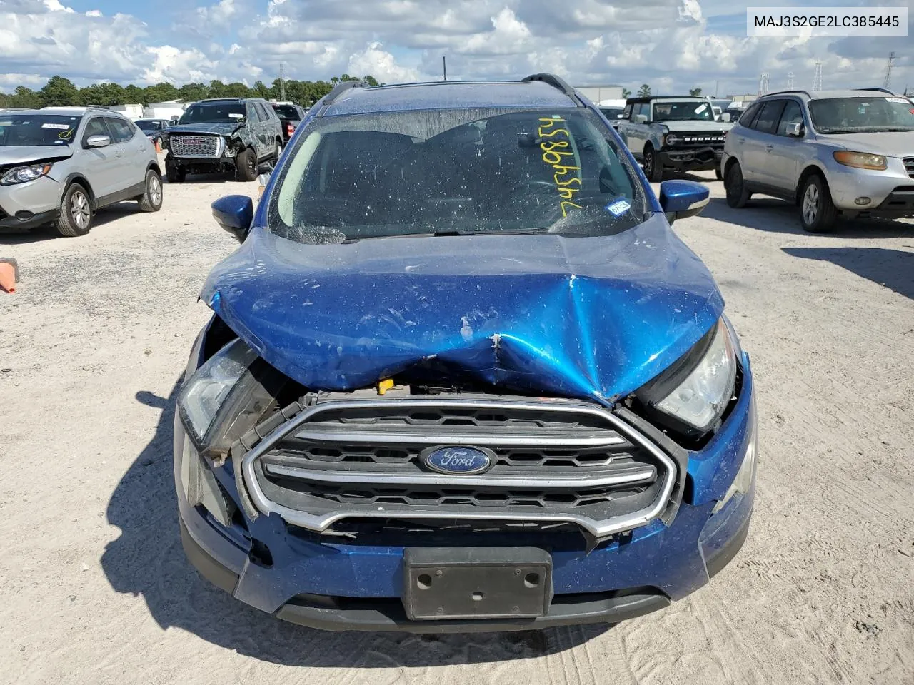 2020 Ford Ecosport Se VIN: MAJ3S2GE2LC385445 Lot: 74549854