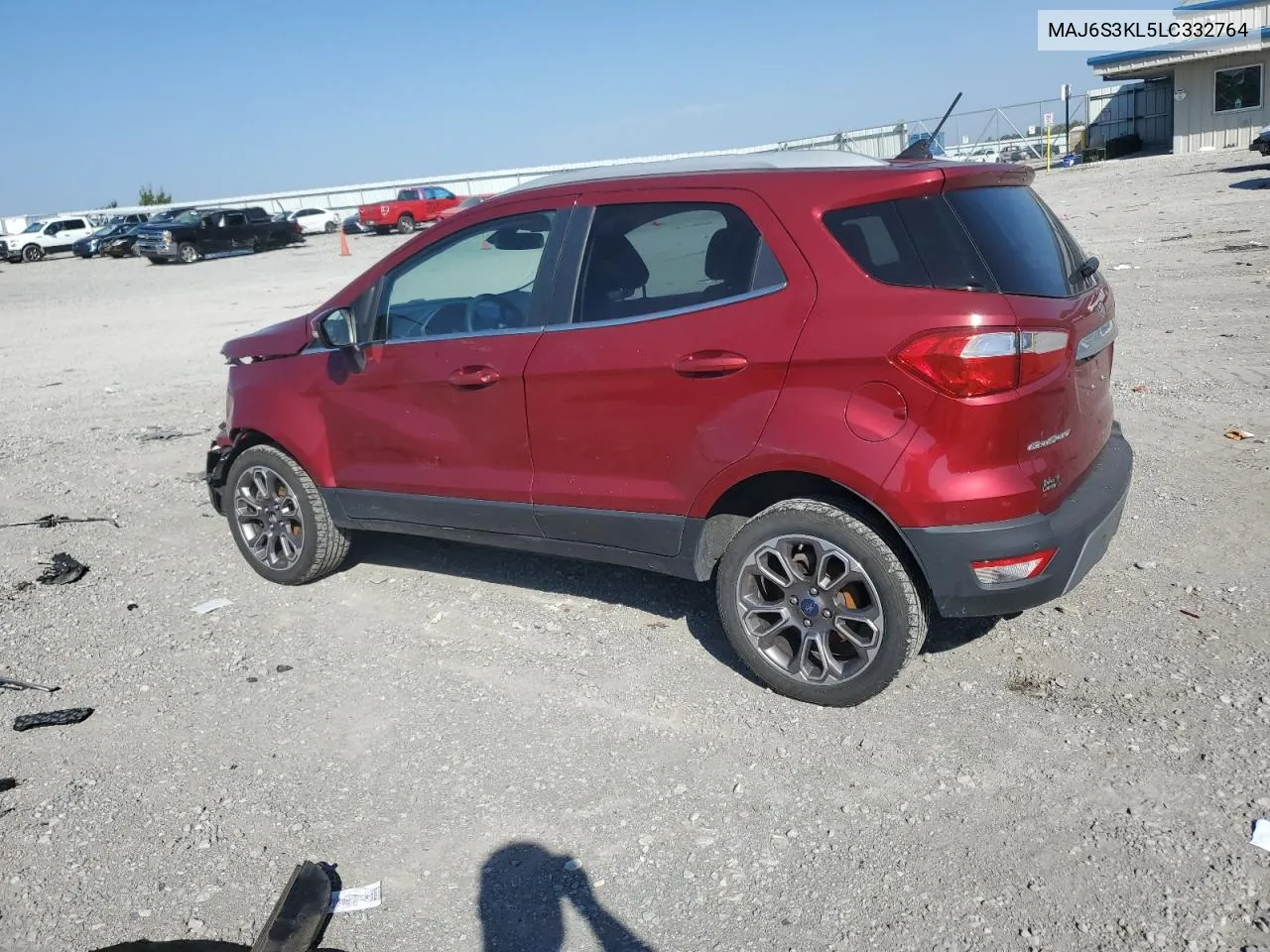 2020 Ford Ecosport Titanium VIN: MAJ6S3KL5LC332764 Lot: 74581854