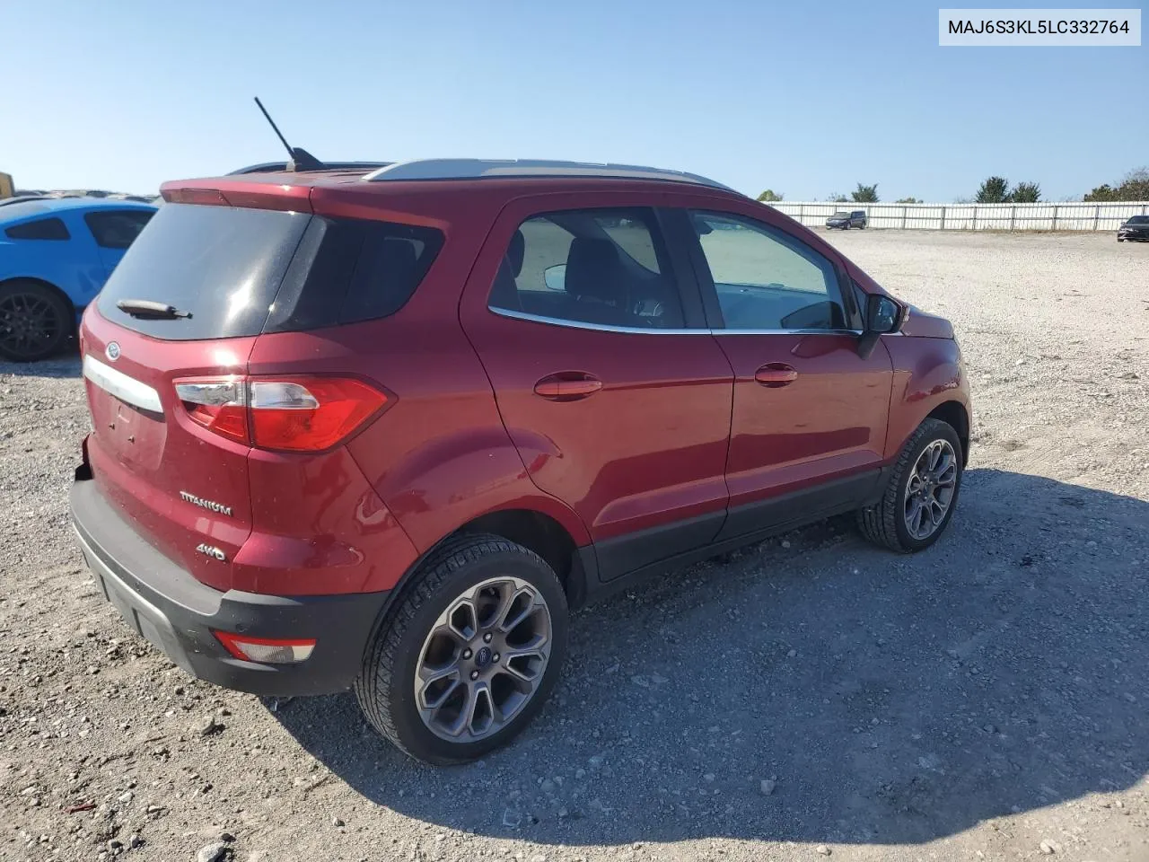 2020 Ford Ecosport Titanium VIN: MAJ6S3KL5LC332764 Lot: 74581854