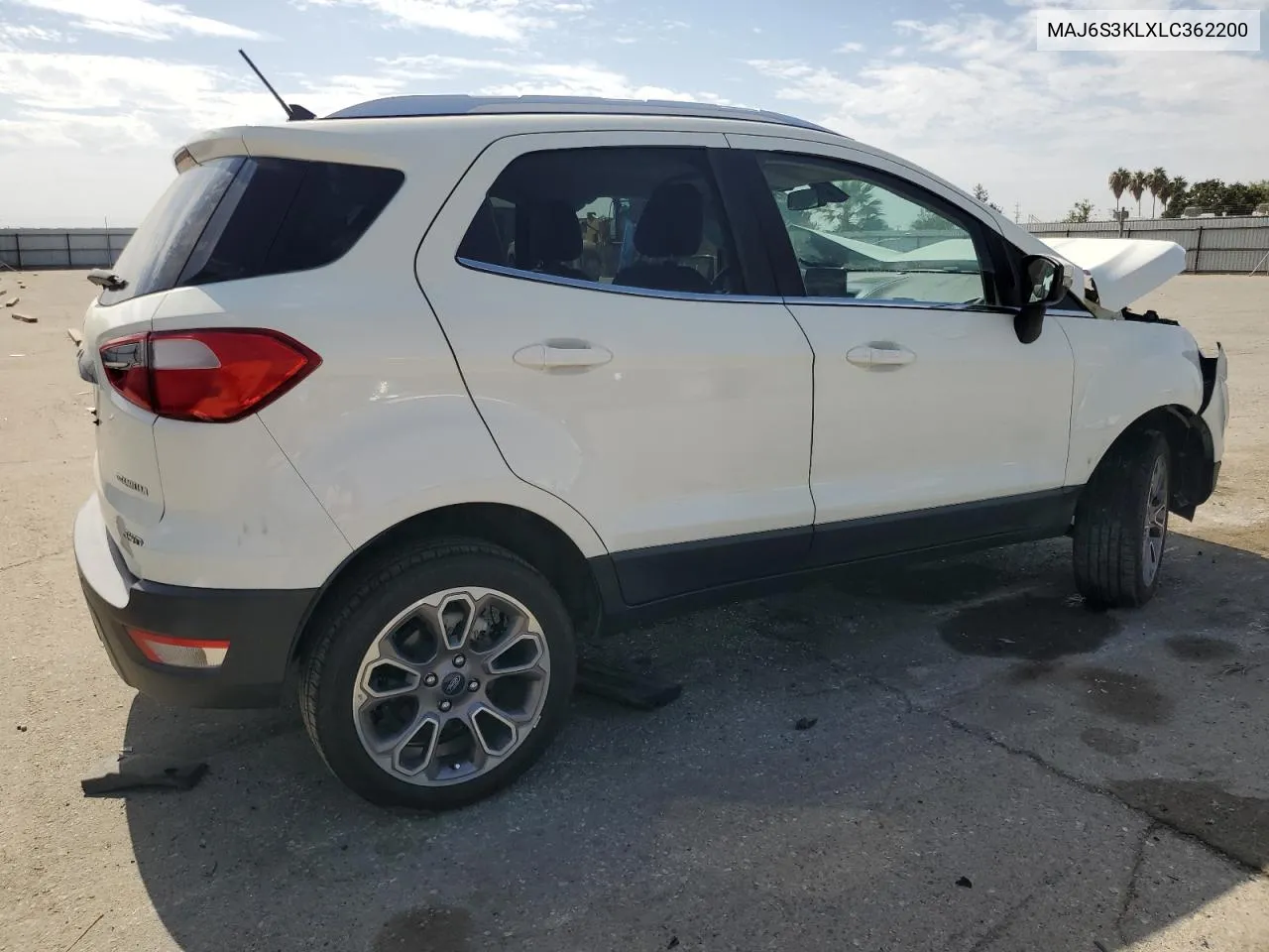 2020 Ford Ecosport Titanium VIN: MAJ6S3KLXLC362200 Lot: 74636984