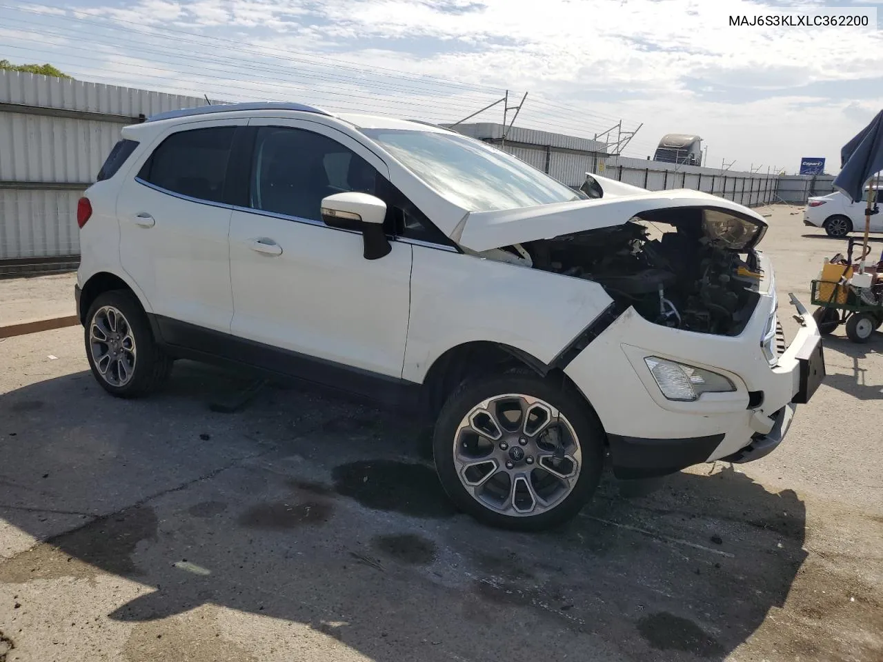 2020 Ford Ecosport Titanium VIN: MAJ6S3KLXLC362200 Lot: 74636984