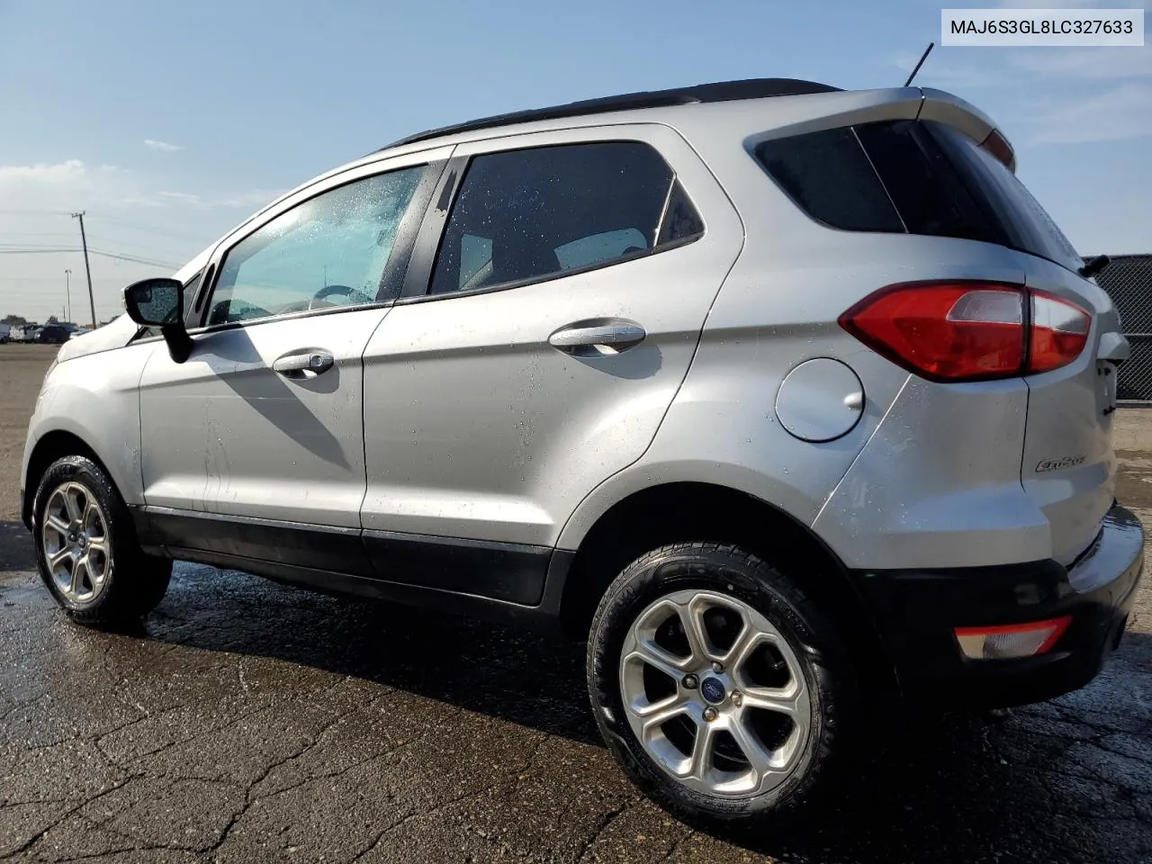 2020 Ford Ecosport Se VIN: MAJ6S3GL8LC327633 Lot: 74763424