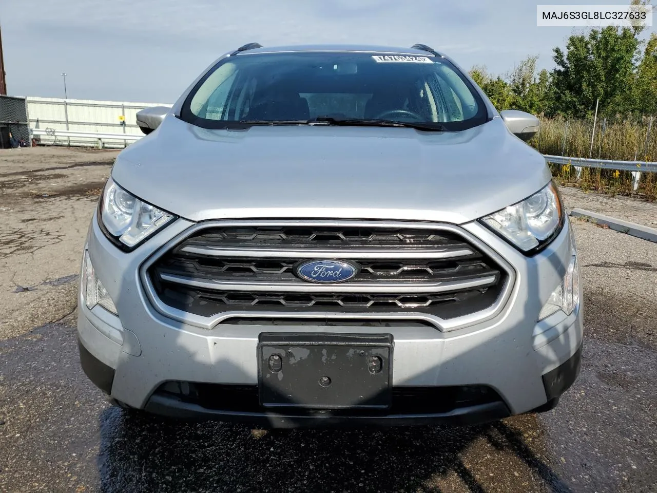 2020 Ford Ecosport Se VIN: MAJ6S3GL8LC327633 Lot: 74763424