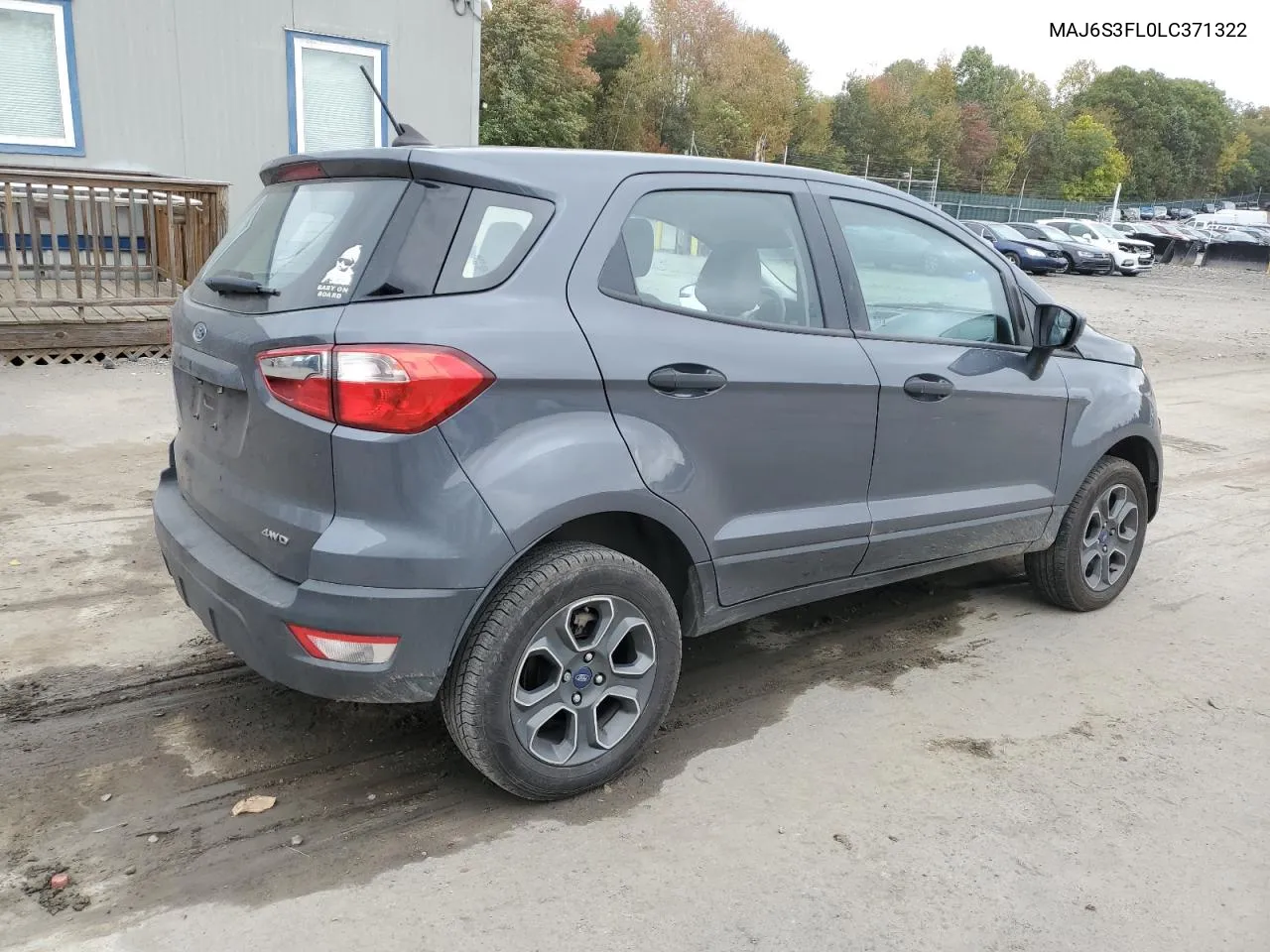 2020 Ford Ecosport S VIN: MAJ6S3FL0LC371322 Lot: 74921234