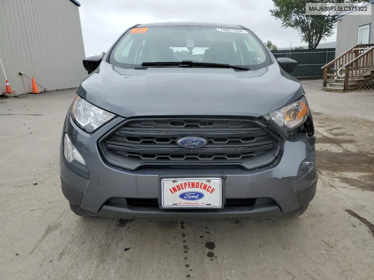 2020 Ford Ecosport S VIN: MAJ6S3FL0LC371322 Lot: 74921234