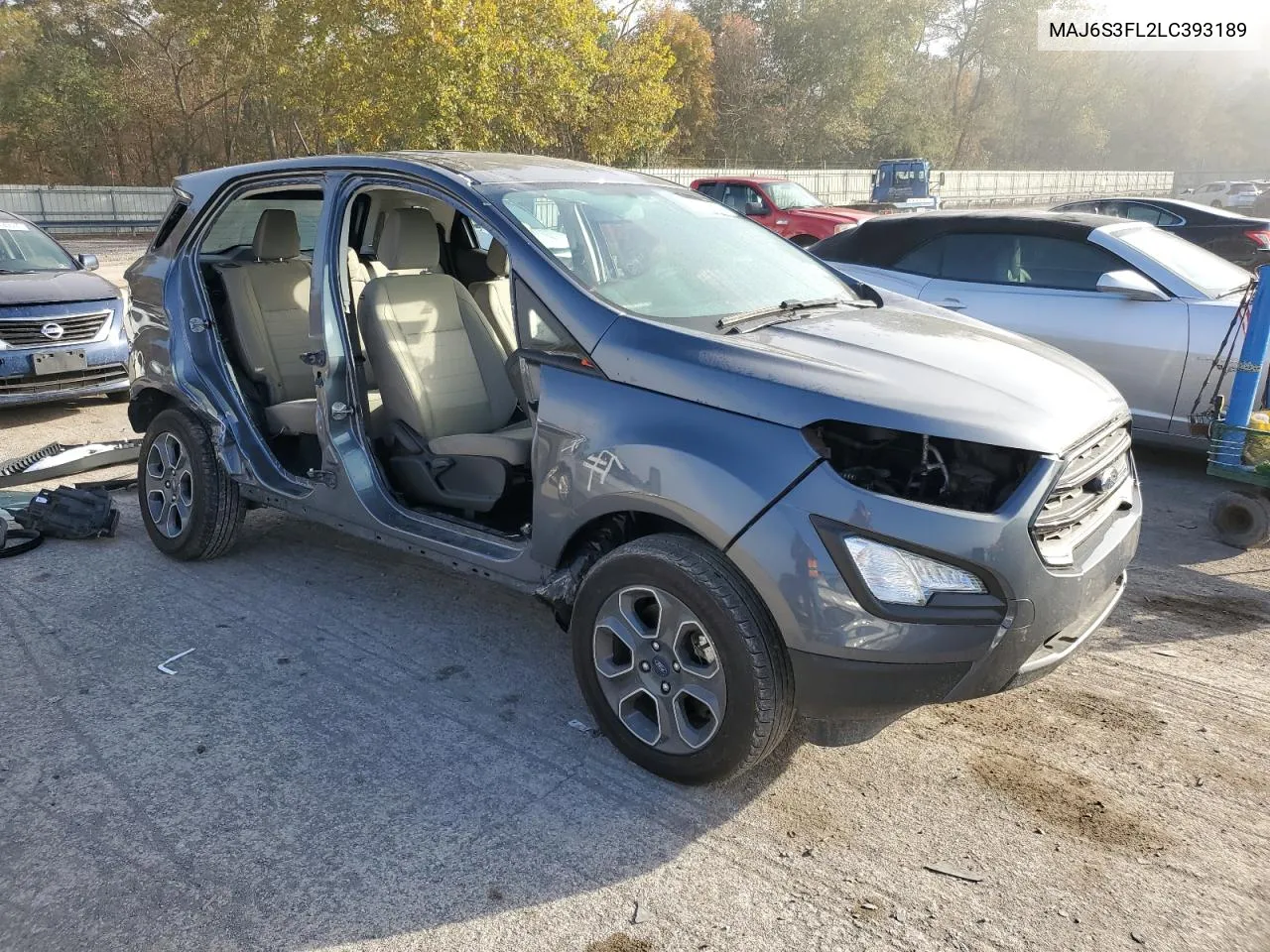 2020 Ford Ecosport S VIN: MAJ6S3FL2LC393189 Lot: 75175804