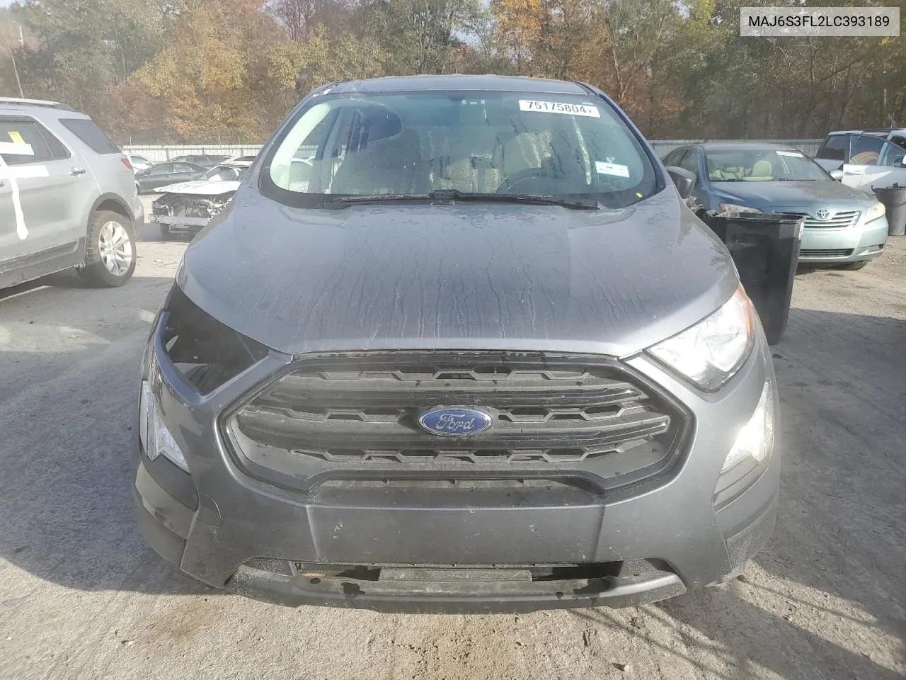 2020 Ford Ecosport S VIN: MAJ6S3FL2LC393189 Lot: 75175804