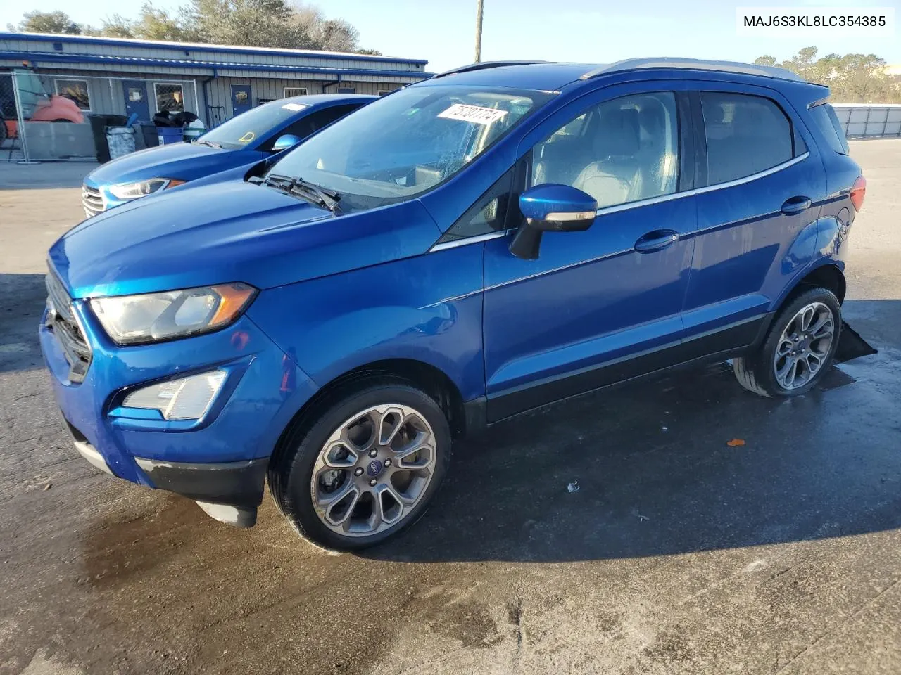 2020 Ford Ecosport Titanium VIN: MAJ6S3KL8LC354385 Lot: 75707774