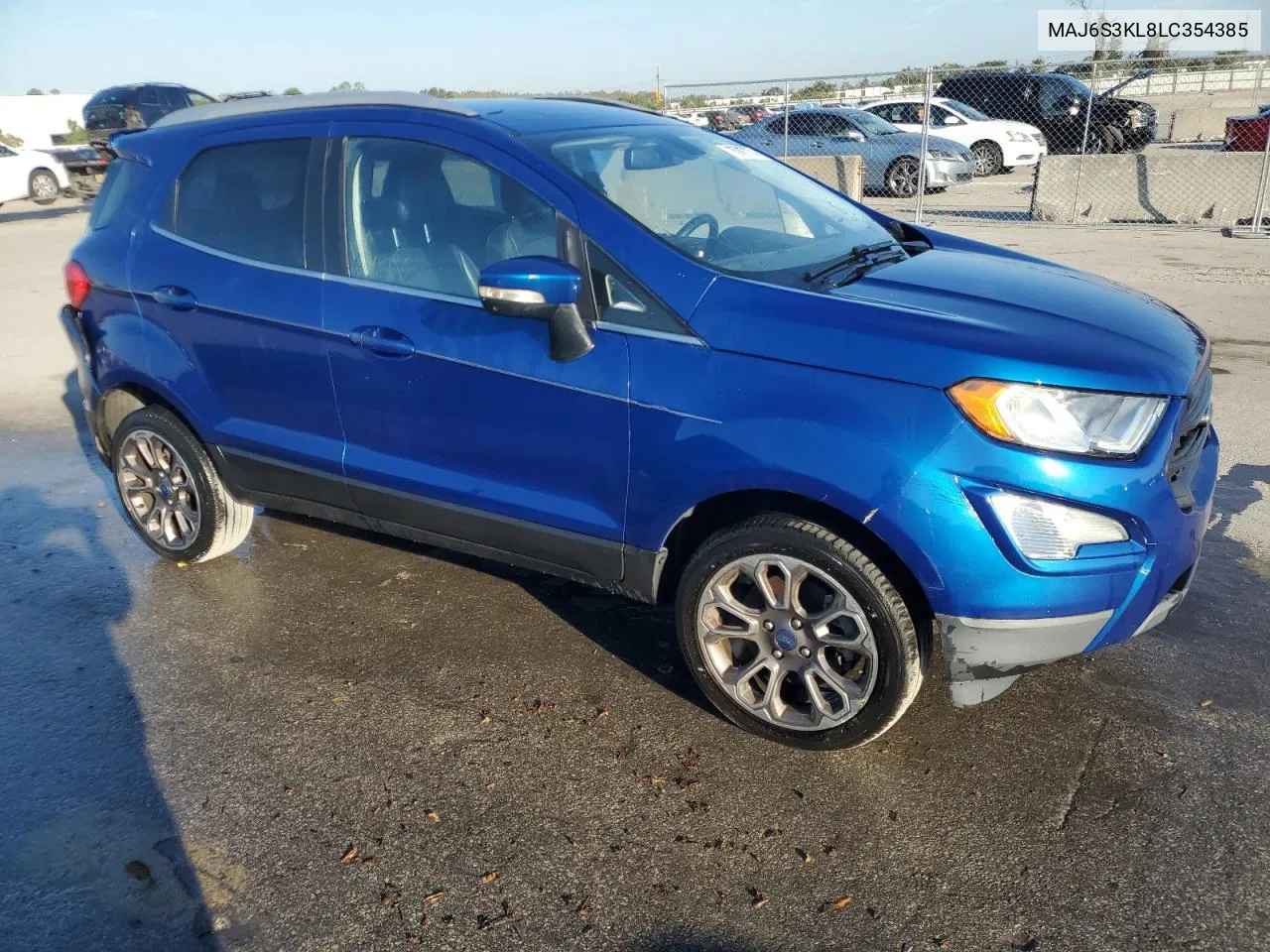 2020 Ford Ecosport Titanium VIN: MAJ6S3KL8LC354385 Lot: 75707774