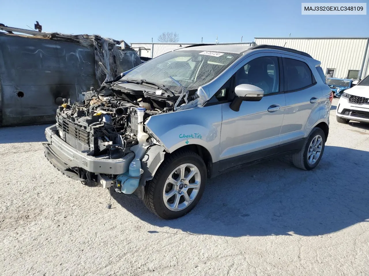 2020 Ford Ecosport Se VIN: MAJ3S2GEXLC348109 Lot: 75753724