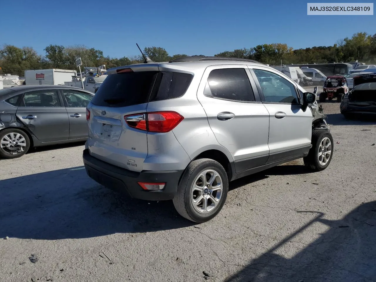 2020 Ford Ecosport Se VIN: MAJ3S2GEXLC348109 Lot: 75753724