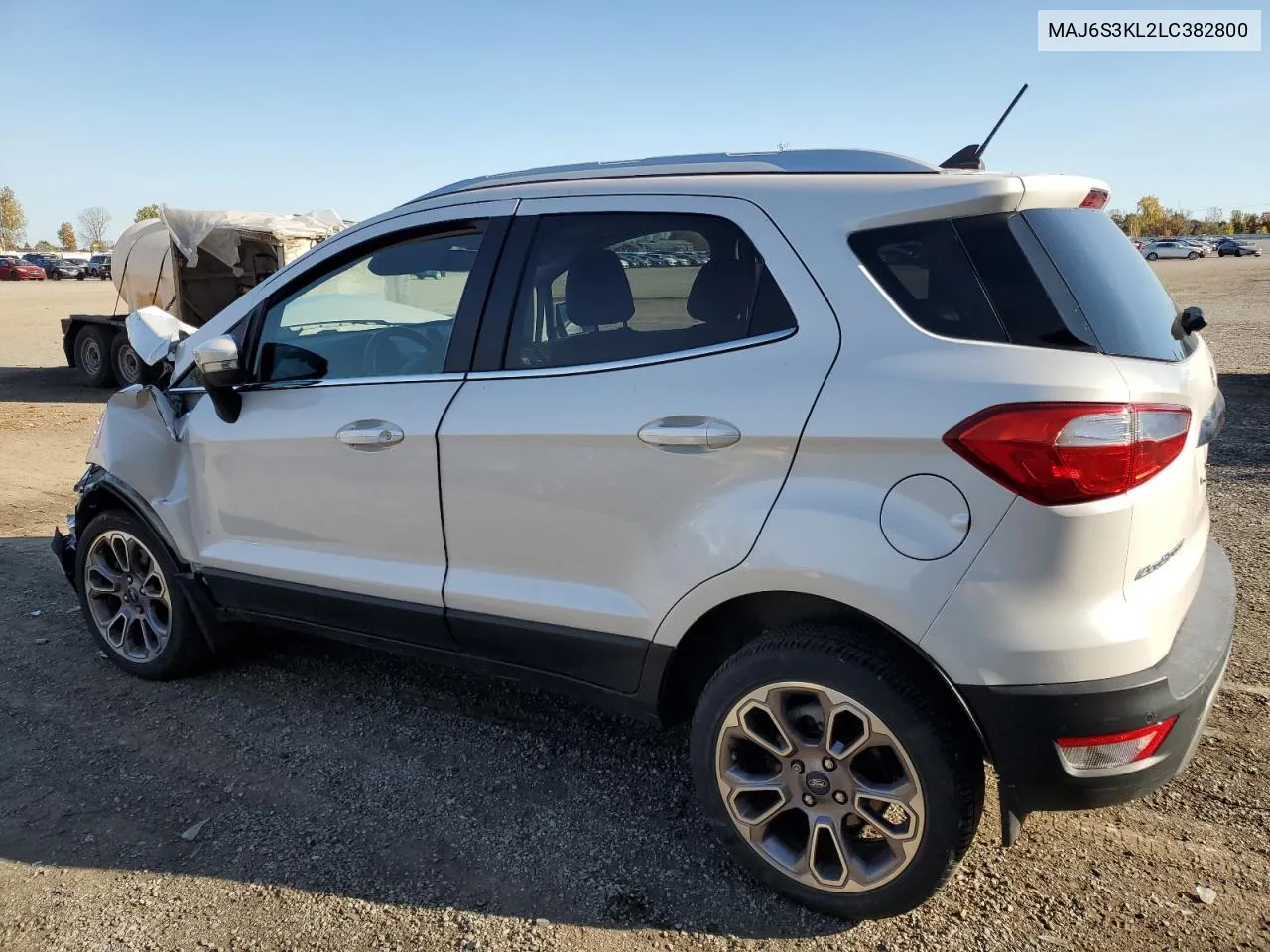 2020 Ford Ecosport Titanium VIN: MAJ6S3KL2LC382800 Lot: 76090444