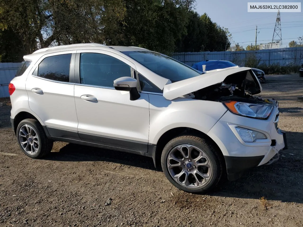 2020 Ford Ecosport Titanium VIN: MAJ6S3KL2LC382800 Lot: 76090444