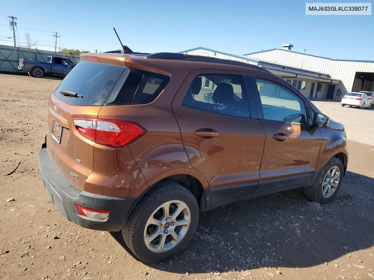 2020 Ford Ecosport Se VIN: MAJ6S3GL4LC338077 Lot: 76201974