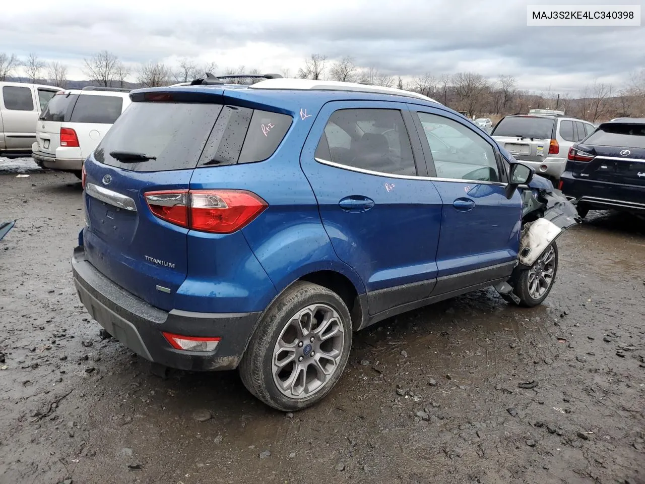 2020 Ford Ecosport Titanium VIN: MAJ3S2KE4LC340398 Lot: 76561954