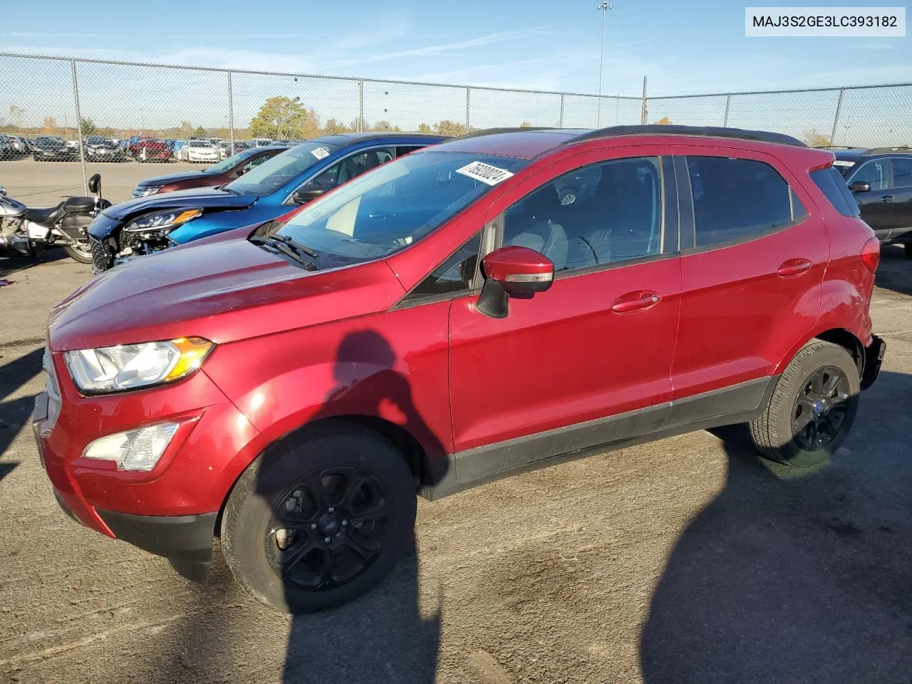 2020 Ford Ecosport Se VIN: MAJ3S2GE3LC393182 Lot: 76920024