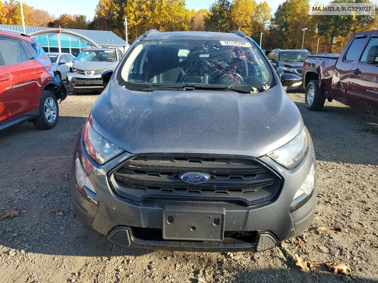 2020 Ford Ecosport Ses VIN: MAJ6S3JL9LC329027 Lot: 76924214