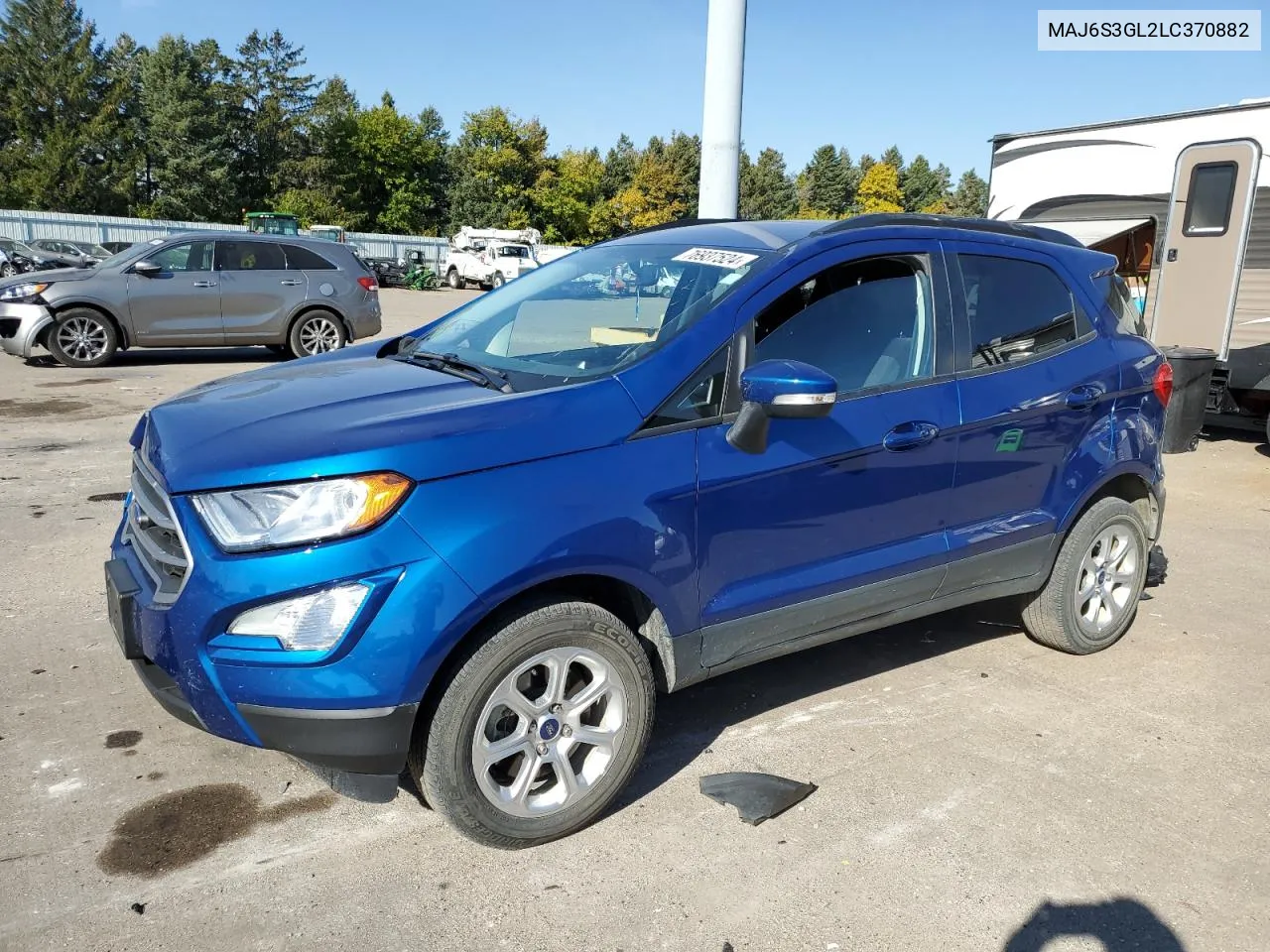 2020 Ford Ecosport Se VIN: MAJ6S3GL2LC370882 Lot: 76937524