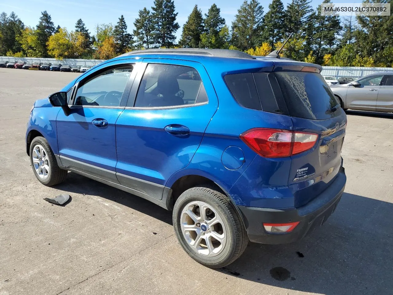 2020 Ford Ecosport Se VIN: MAJ6S3GL2LC370882 Lot: 76937524