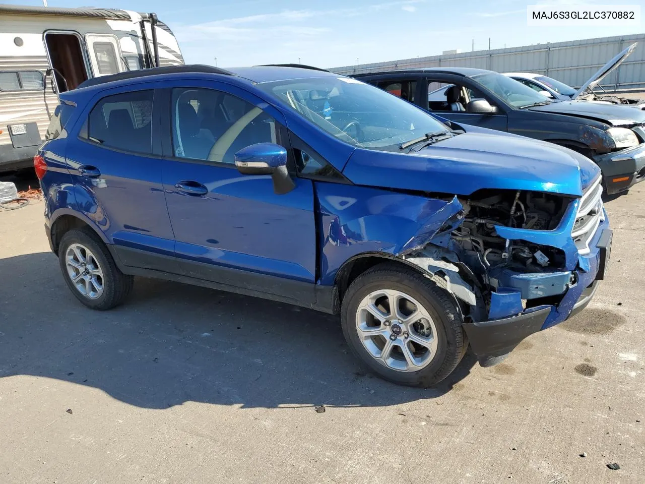 2020 Ford Ecosport Se VIN: MAJ6S3GL2LC370882 Lot: 76937524