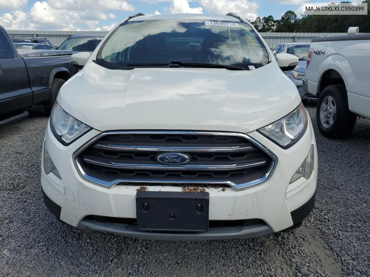 2020 Ford Ecosport Titanium VIN: MAJ6S3KLXLC350399 Lot: 77041364