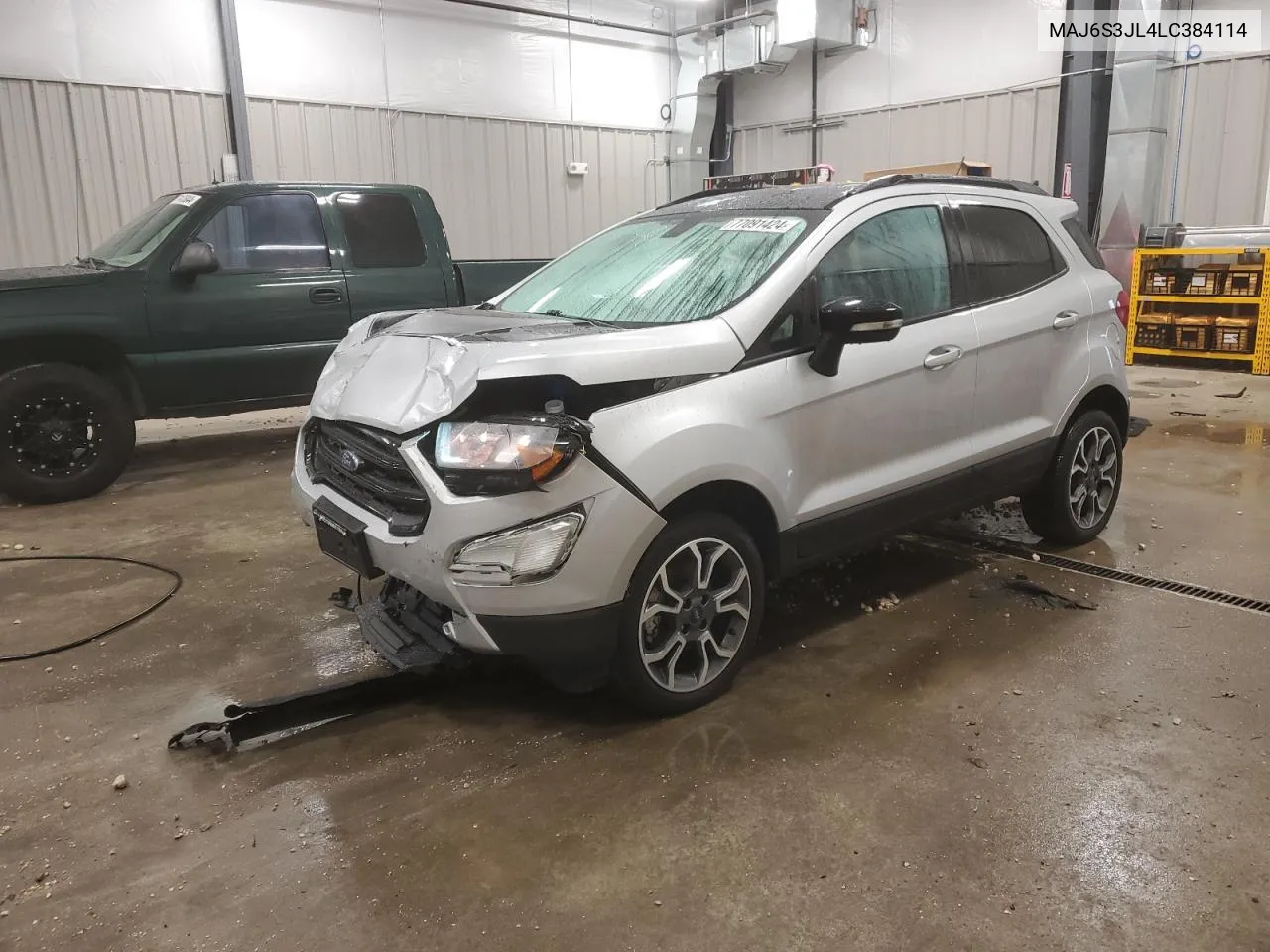 2020 Ford Ecosport Ses VIN: MAJ6S3JL4LC384114 Lot: 77091424