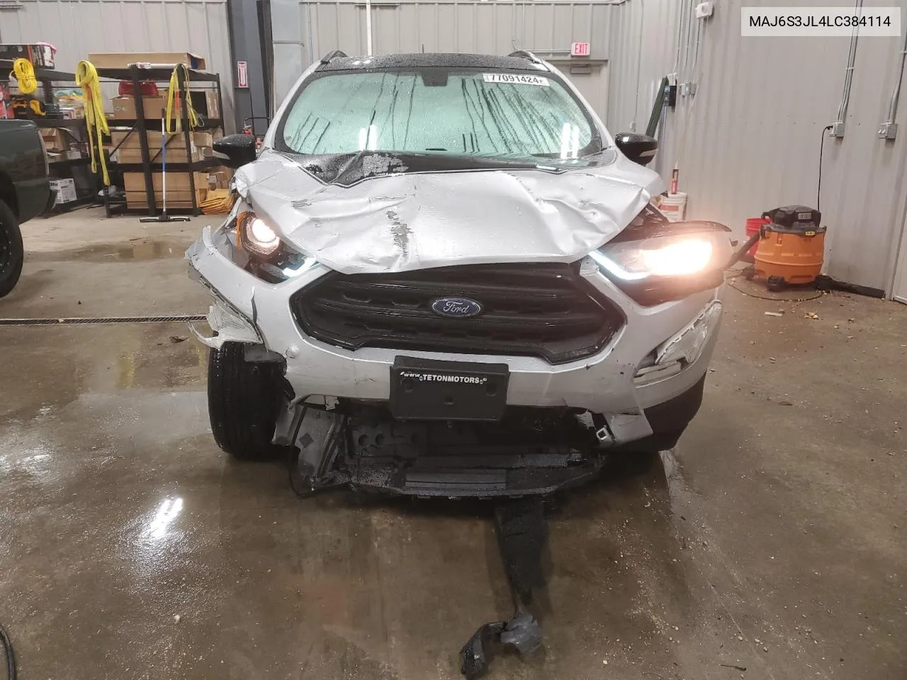 2020 Ford Ecosport Ses VIN: MAJ6S3JL4LC384114 Lot: 77091424