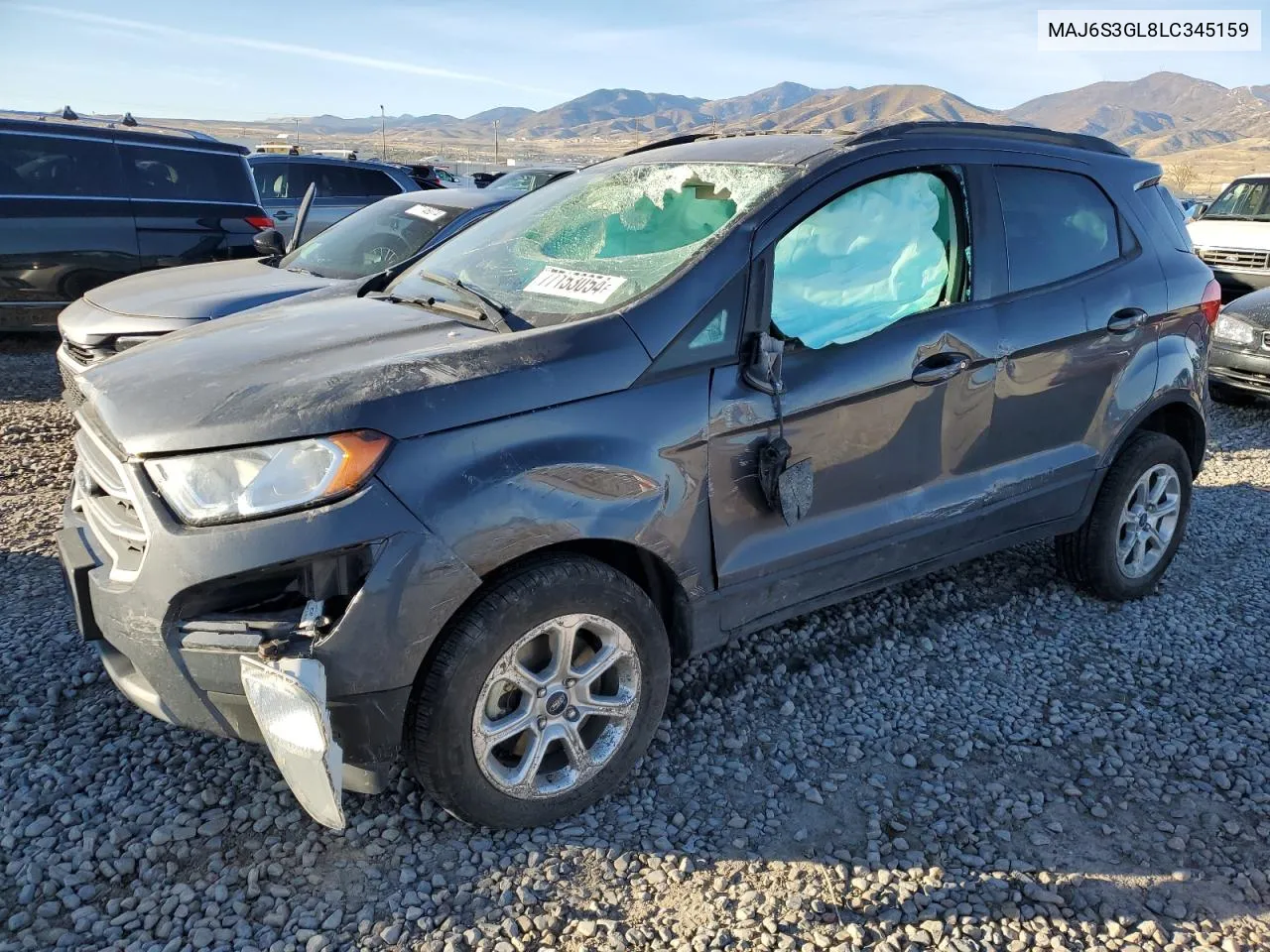 2020 Ford Ecosport Se VIN: MAJ6S3GL8LC345159 Lot: 77153054