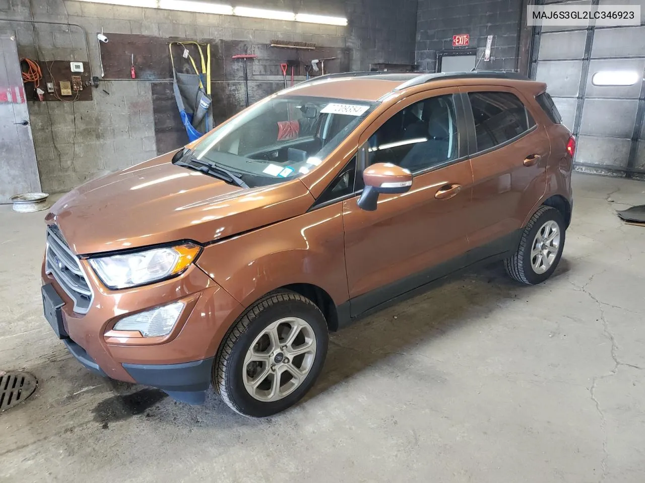 2020 Ford Ecosport Se VIN: MAJ6S3GL2LC346923 Lot: 77209354