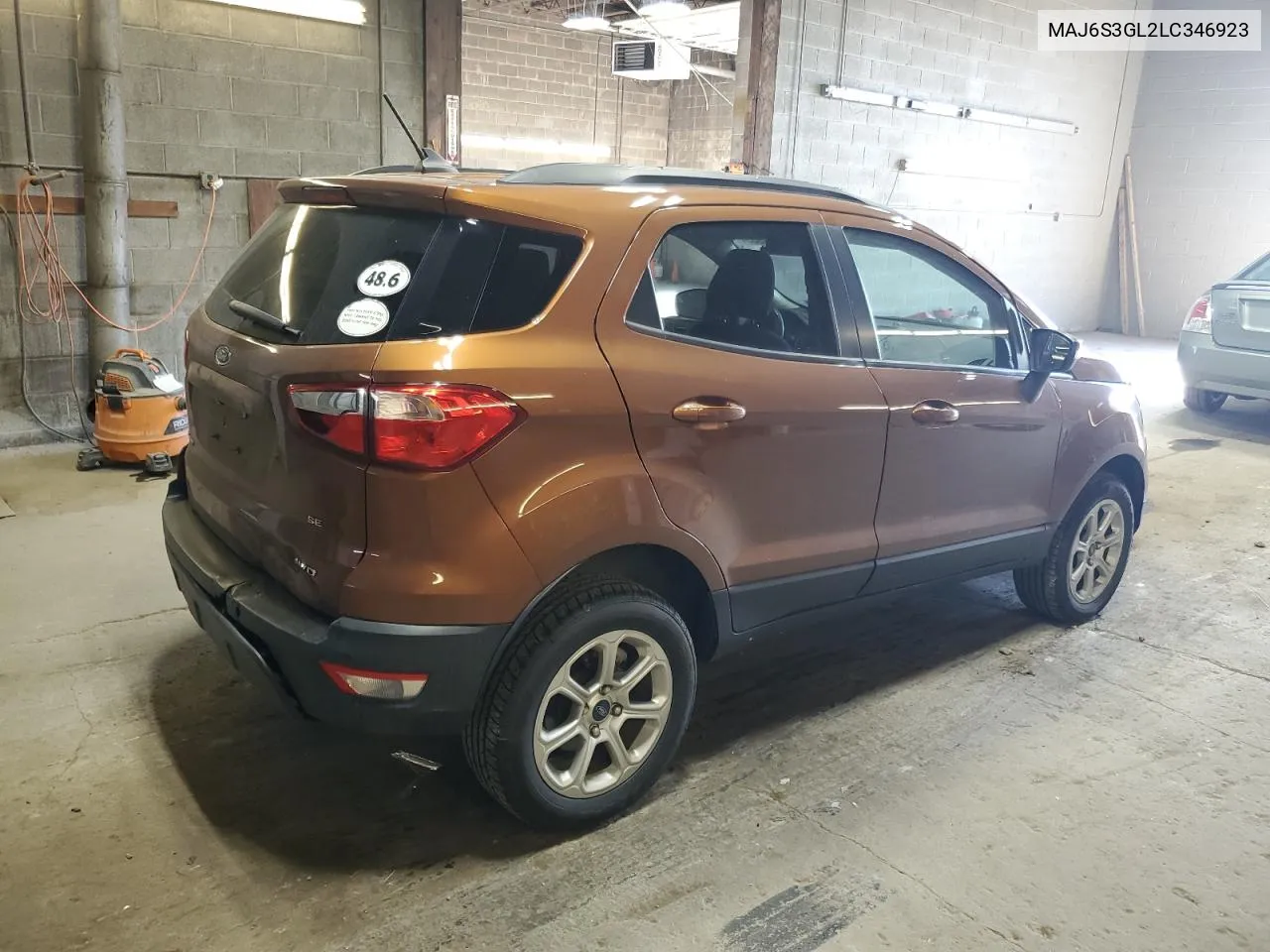 2020 Ford Ecosport Se VIN: MAJ6S3GL2LC346923 Lot: 77209354