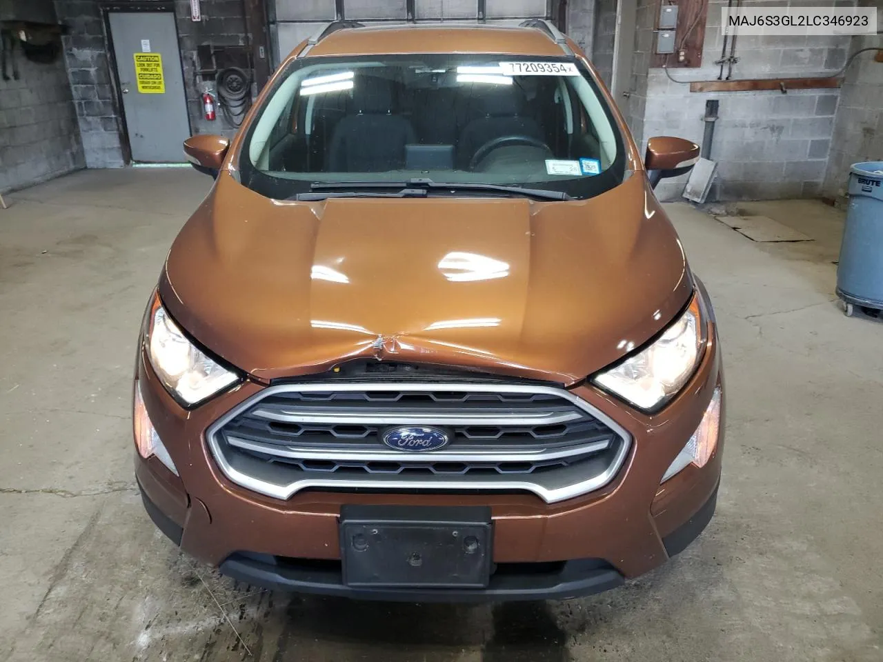 2020 Ford Ecosport Se VIN: MAJ6S3GL2LC346923 Lot: 77209354