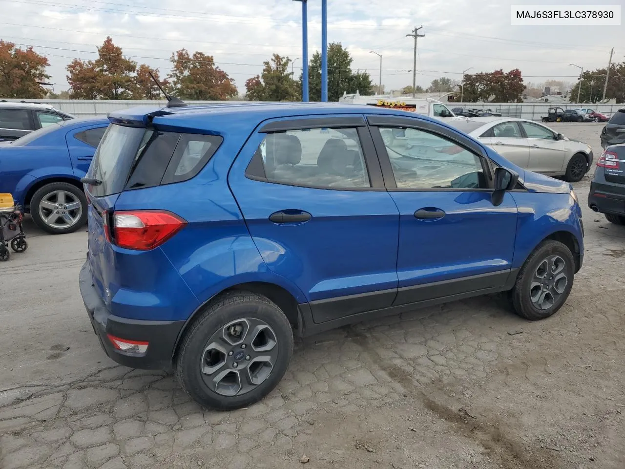 2020 Ford Ecosport S VIN: MAJ6S3FL3LC378930 Lot: 77488384