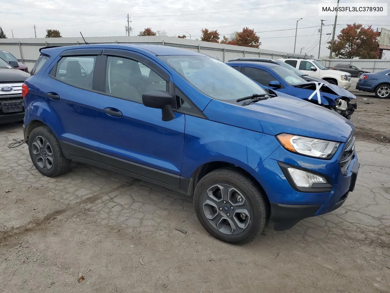 2020 Ford Ecosport S VIN: MAJ6S3FL3LC378930 Lot: 77488384