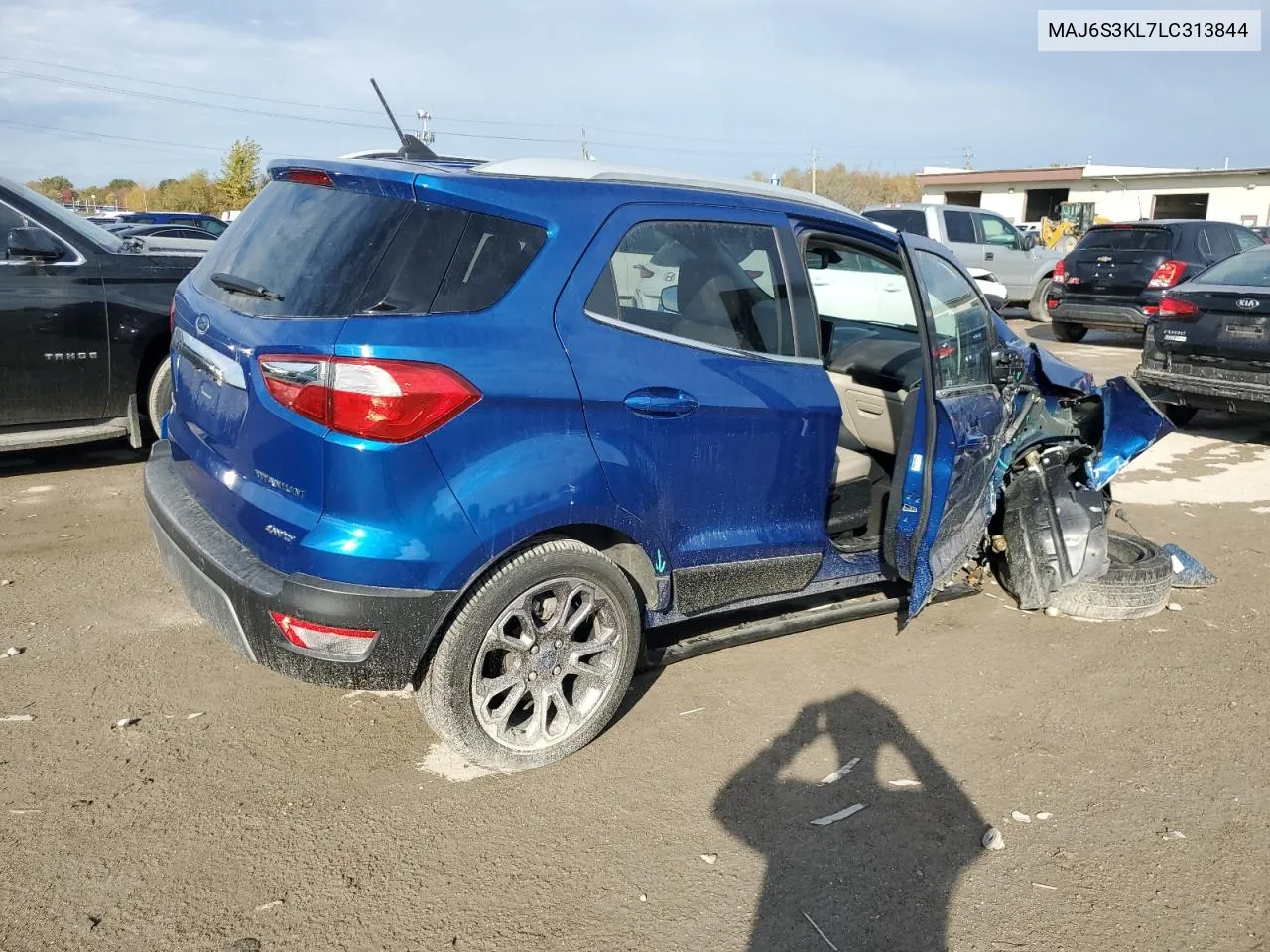 2020 Ford Ecosport Titanium VIN: MAJ6S3KL7LC313844 Lot: 77739894