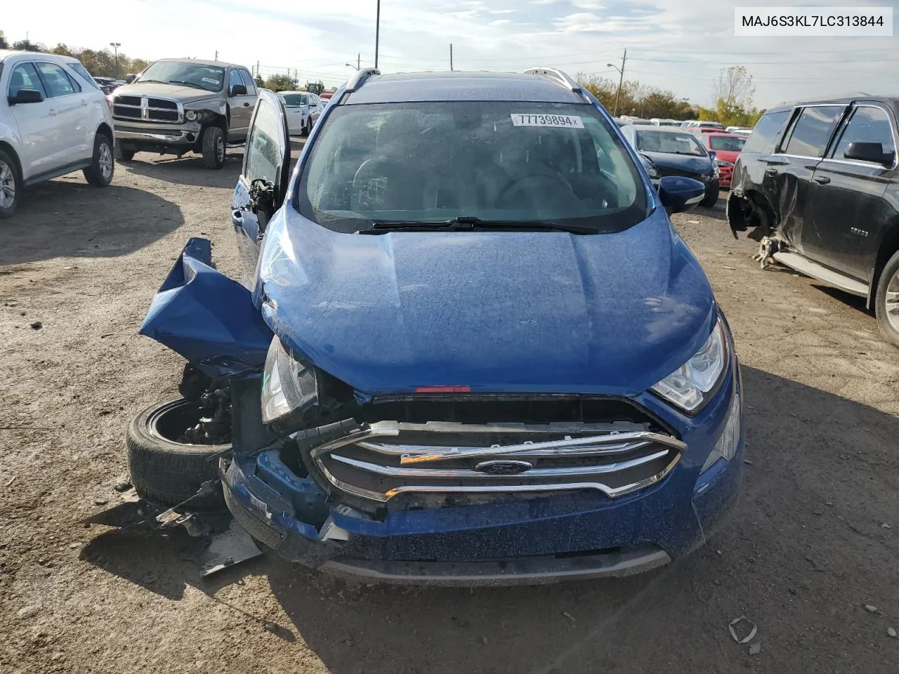 2020 Ford Ecosport Titanium VIN: MAJ6S3KL7LC313844 Lot: 77739894